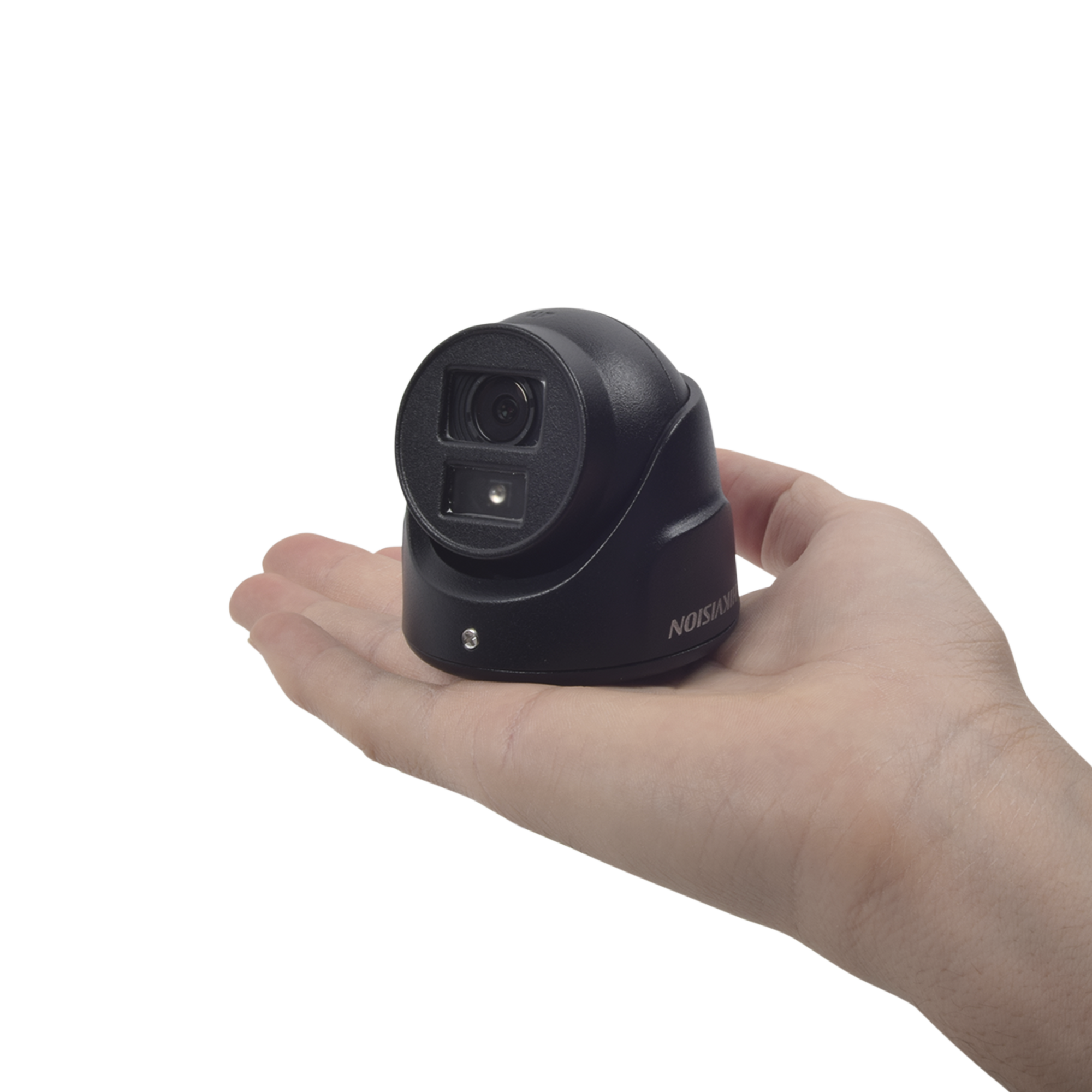 Ultra Mini Turret TURBO 2 Megapixeles (1080p) / Gran Angular / Lente 2.8 mm / 20 mts IR EXIR / Exterior IP67 / 4 Tecnologías (TVI / AHD / CVBS) / dWDR / Color Negro