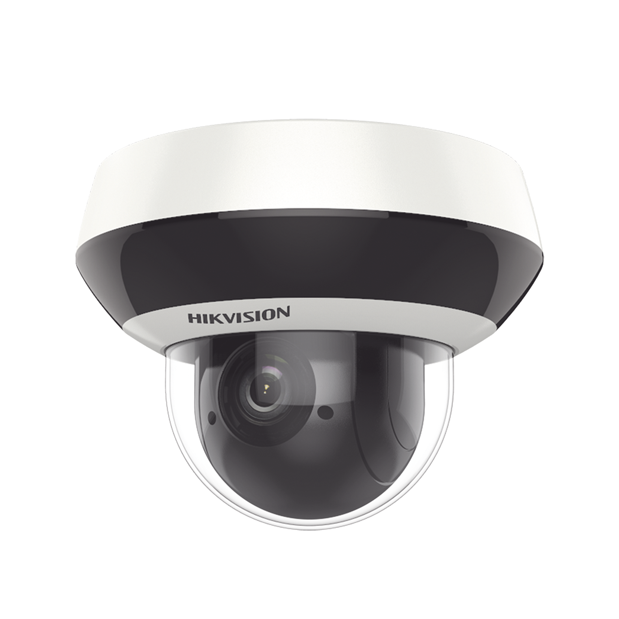 Mini Domo PTZ IP 4 Megapixel / 4X Zoom / H.265+ / 20 mts IR EXIR / WDR / PoE / IK10 /Exterior IP66 / DarkFighter / Micrófono Integrado / Micro SD