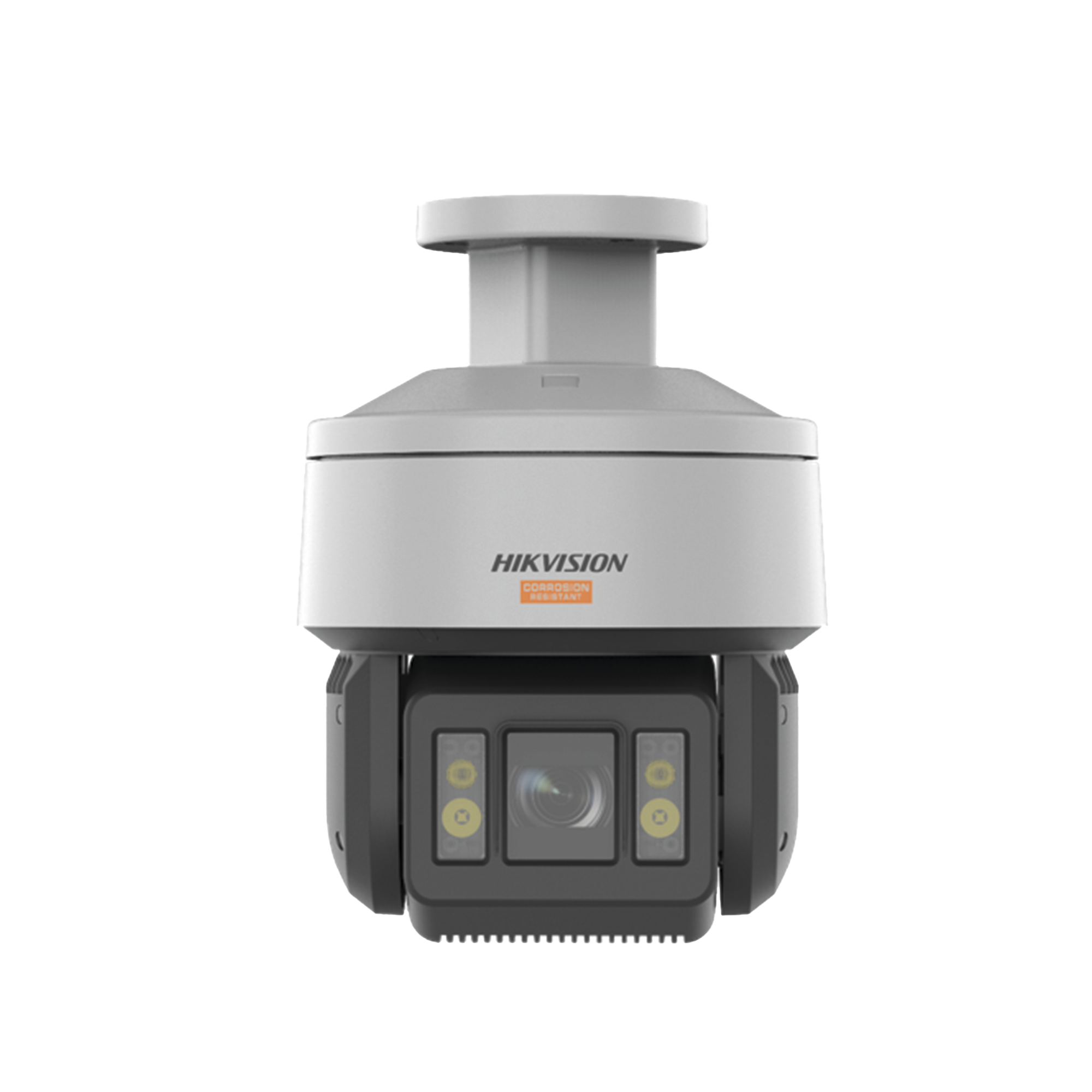 PTZ IP 4 Megapixel / 32X Zoom / Dual Light (100 mts IR / 30 mts Luz Blanca) / Polimero Anticorrosivo (Ideal para Zonas Costeras o Alta Salinidad) / AutoSeguimiento / DARKFIGHTER / Exterior IP67 / NEMA 4X / C5