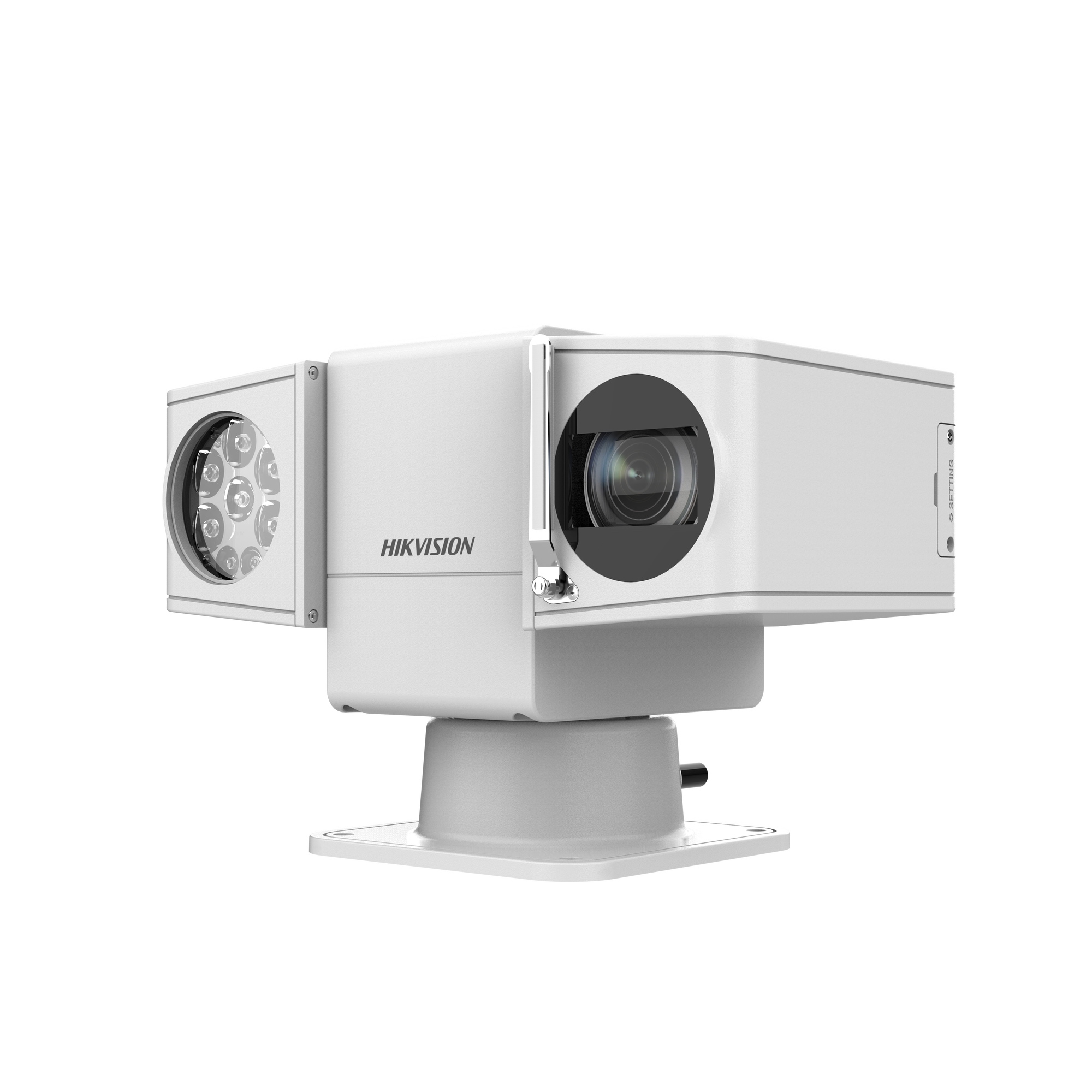 Punta de Poste IP PTZ 2 Megapixel / 25X Zoom / 250 mts IR / 3D-DNR / / Alarmas y Audio I/O / EIS / Hi-PoE / IP66 / Micro SD / 24 VCA