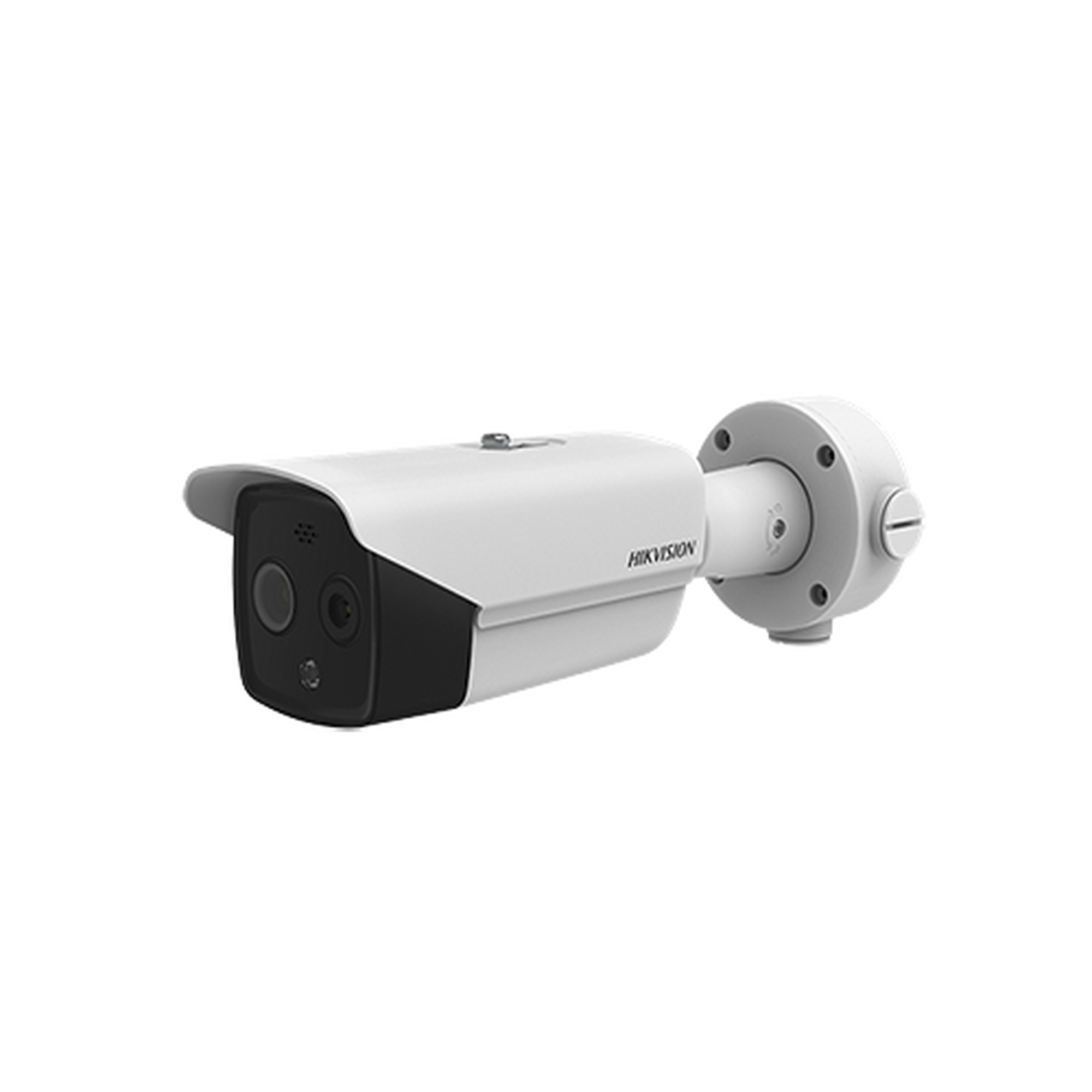 Bala IP Dual / Térmica 3.1 mm (160 x 120) / Óptico 4 mm (4 Megapixel) / Termométrica / Detección de Temperatura / PoE /Exterior IP66 / Sirena y Luz Intermitente Integrada / MicroSD