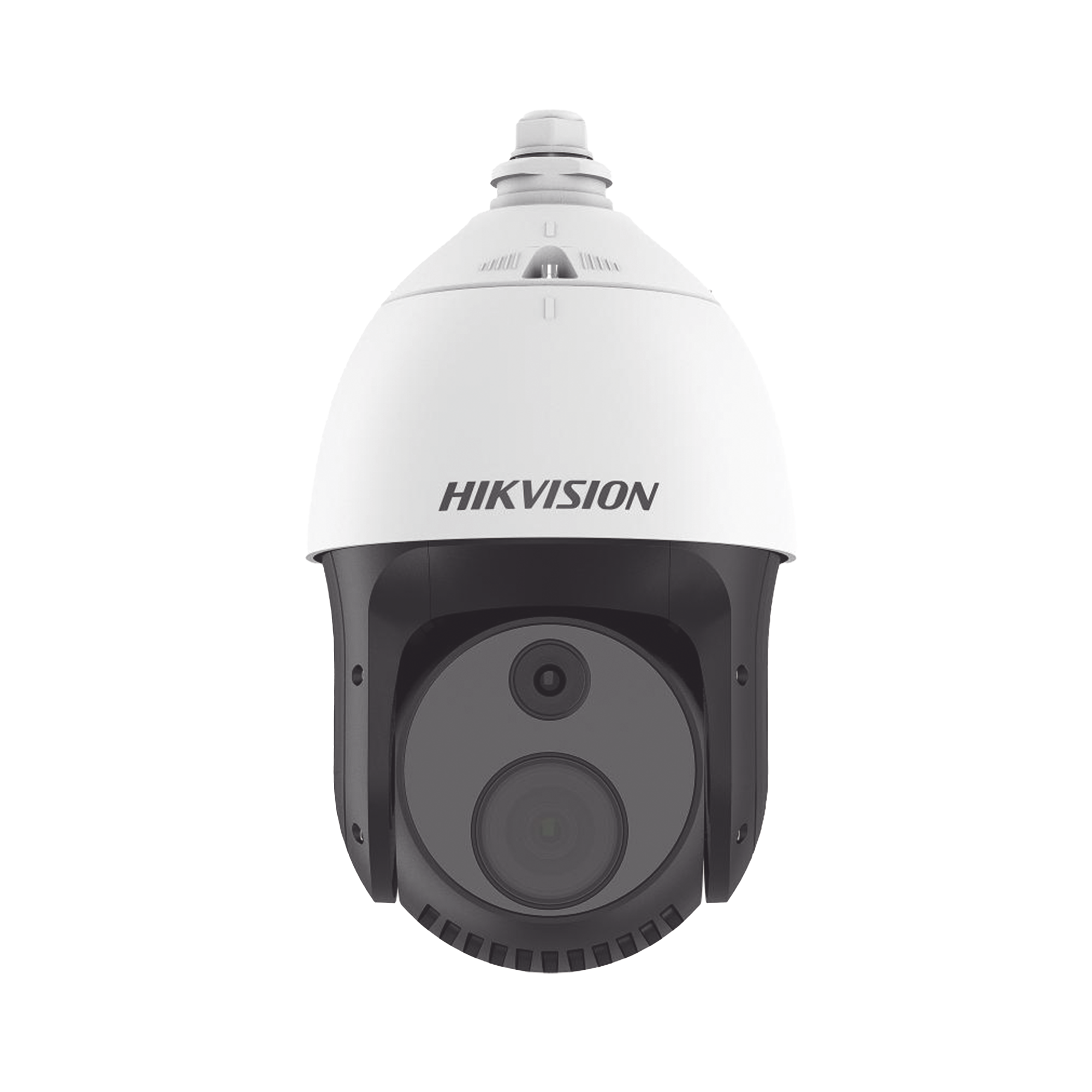 PTZ IP Dual / Lente Térmico 7 mm (384 X 288) / Lente óptico 32X (4 Megapixel) / 100 mts IR / WDR 120 dB / Exterior IP66 / MicroSD