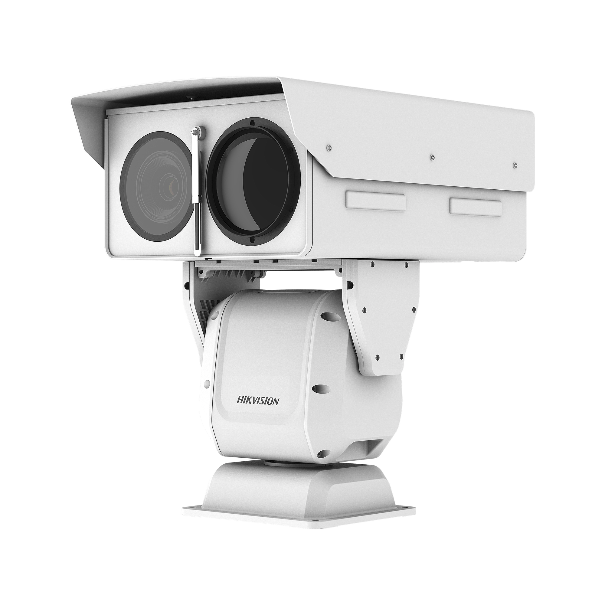 PTZ IP Punta de Poste / Lente Térmico 36 - 190 mm (640 X 512) / Lente Óptico 56X Zoom  /Exterior IP66 / 48 Vcc
