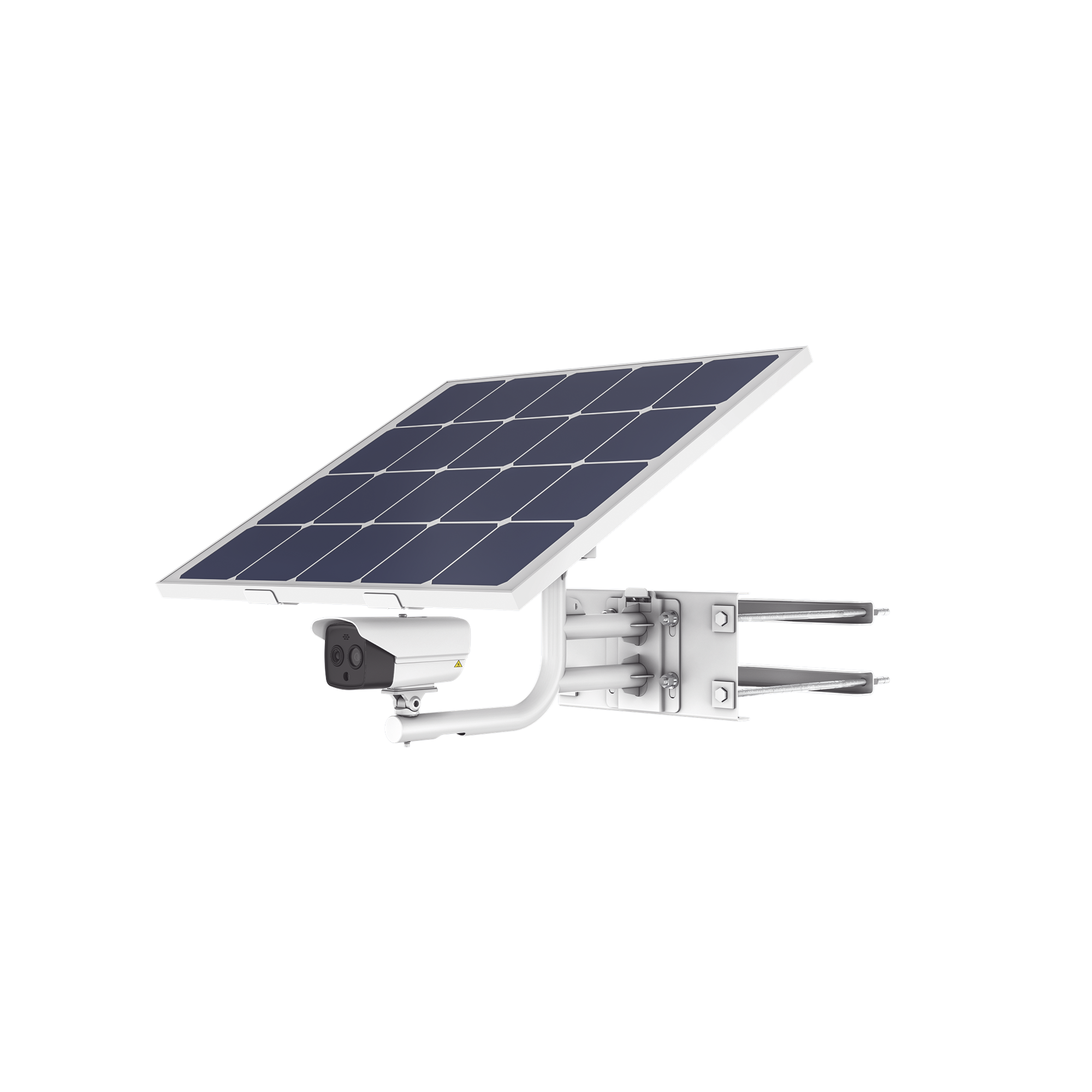 Kit Solar IP All in One / Cámara Termica 256 × 192 / Lente 9.7 mm / Panel Solar / Batería de Respaldo de Litio 23.2Ah / Conexión 4G / Accesorios de Instalación