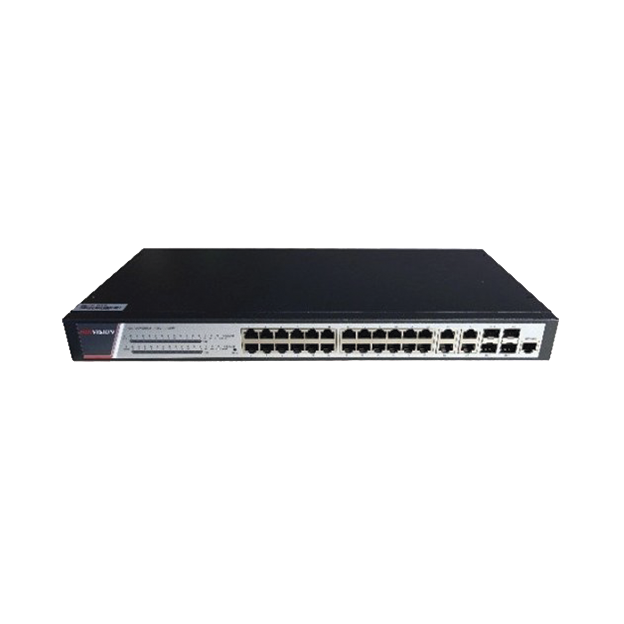 Switch Gigabit PoE+ / Administrable / 24 Puertos 1000 Mbps PoE+ / 4 Puertos 1000 Mbps + 4 Puertos SFP de Uplink / 370 Watts / Soporta IGMP