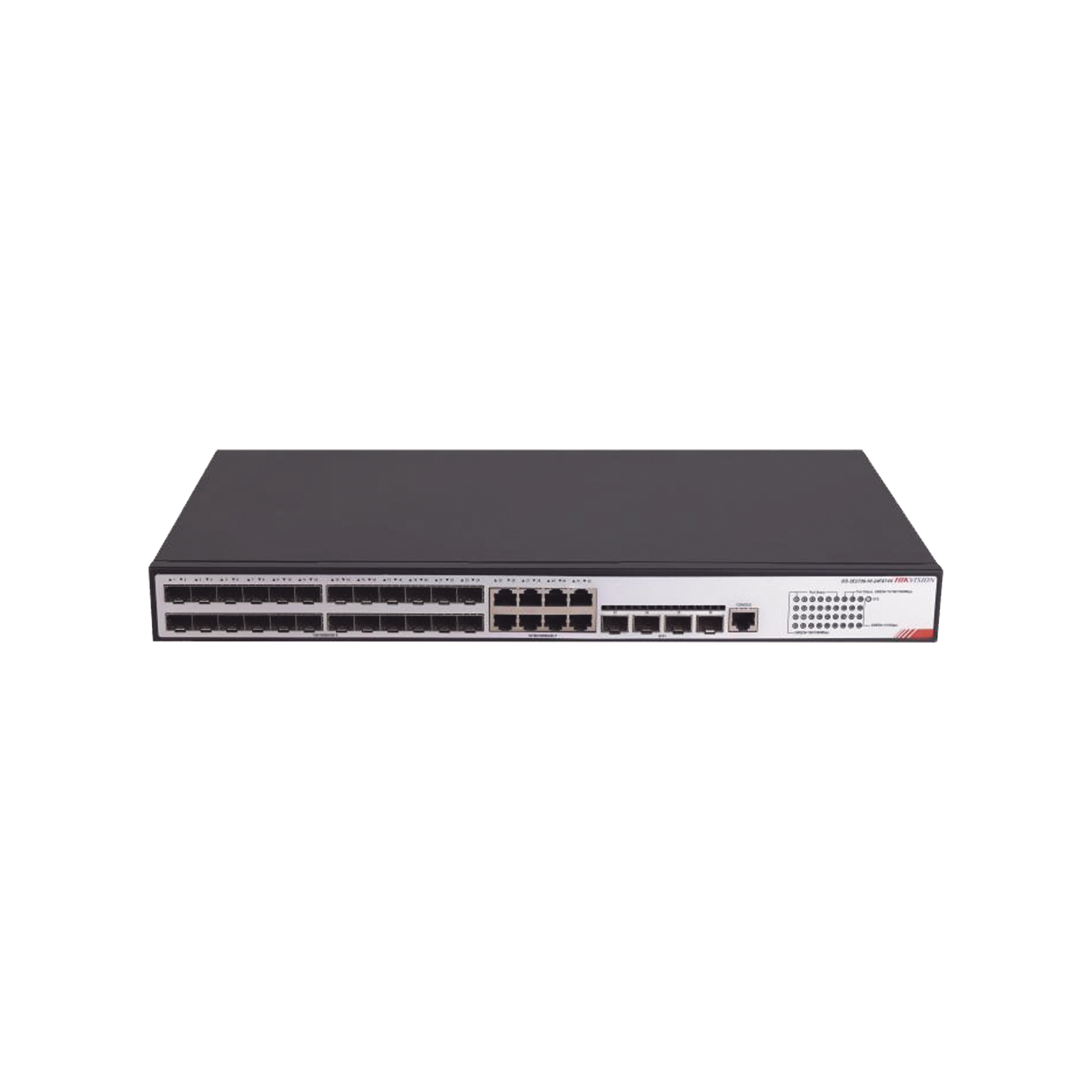 Switch Gigabit  / Administrable / 24 Puertos SFP GE / 8 Puertos RJ45 GE / 4 Puertos SFP de 10G / Configuración Nube Hik-PartnerPro / Soporta IGMP