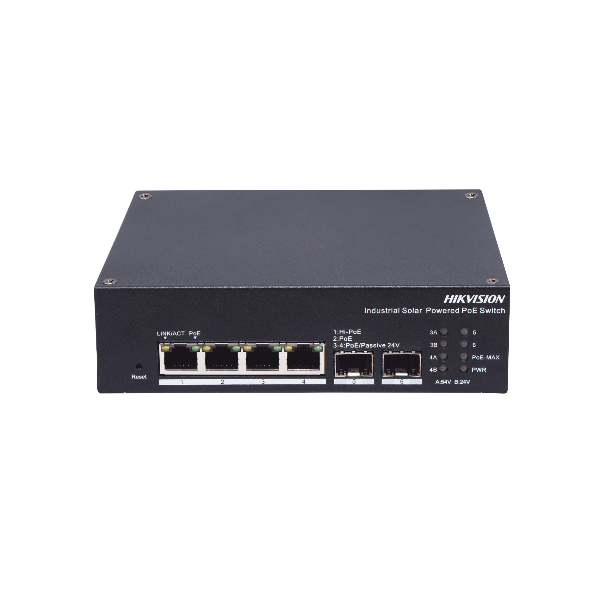 Switch Industrial con UPS / Administrable Gigabit / 3 Puertos Gigabit PoE+ (30 W) + 1 Puertos Gigabit PoE++ (90 W) / 2 Puertos SFP / 120 W Total / 48 a 57 VCD / Ideal para Proyectos / 300 Metros de Distancia