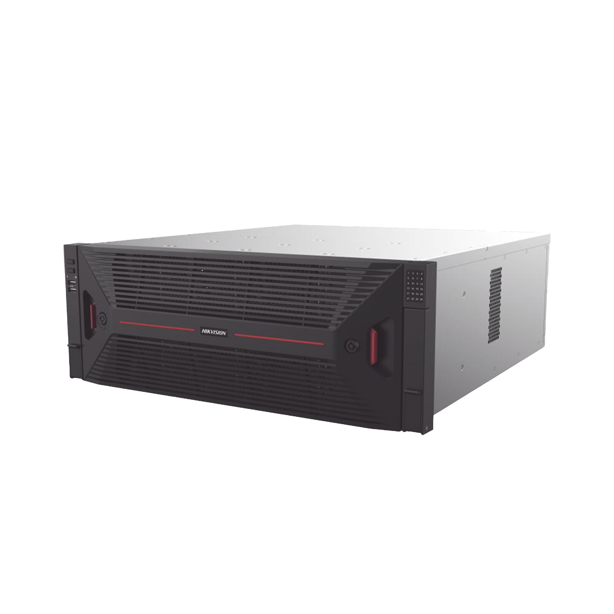 NVR 32 Megapixel (8K) / 256 canales IP / 24 Bahías de Disco Duro / 4 Puertos de Red / Soporta RAID con Hot Swap / Fuente Redundante / NVR de Alto Desempeño