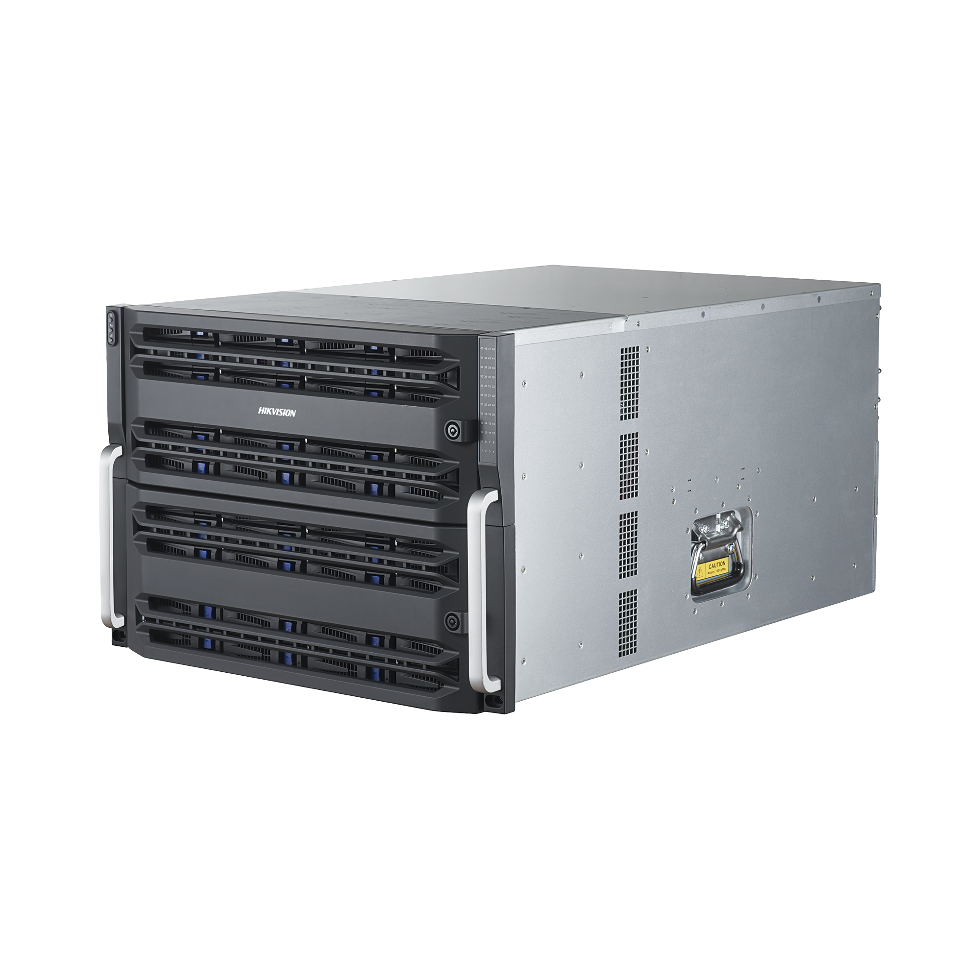 Servidor de Almacenamiento en Red / Soporta 48 Discos Duros (No Incluye Discos) / Soporta Hasta 512 Canales IP / Controlador Simple