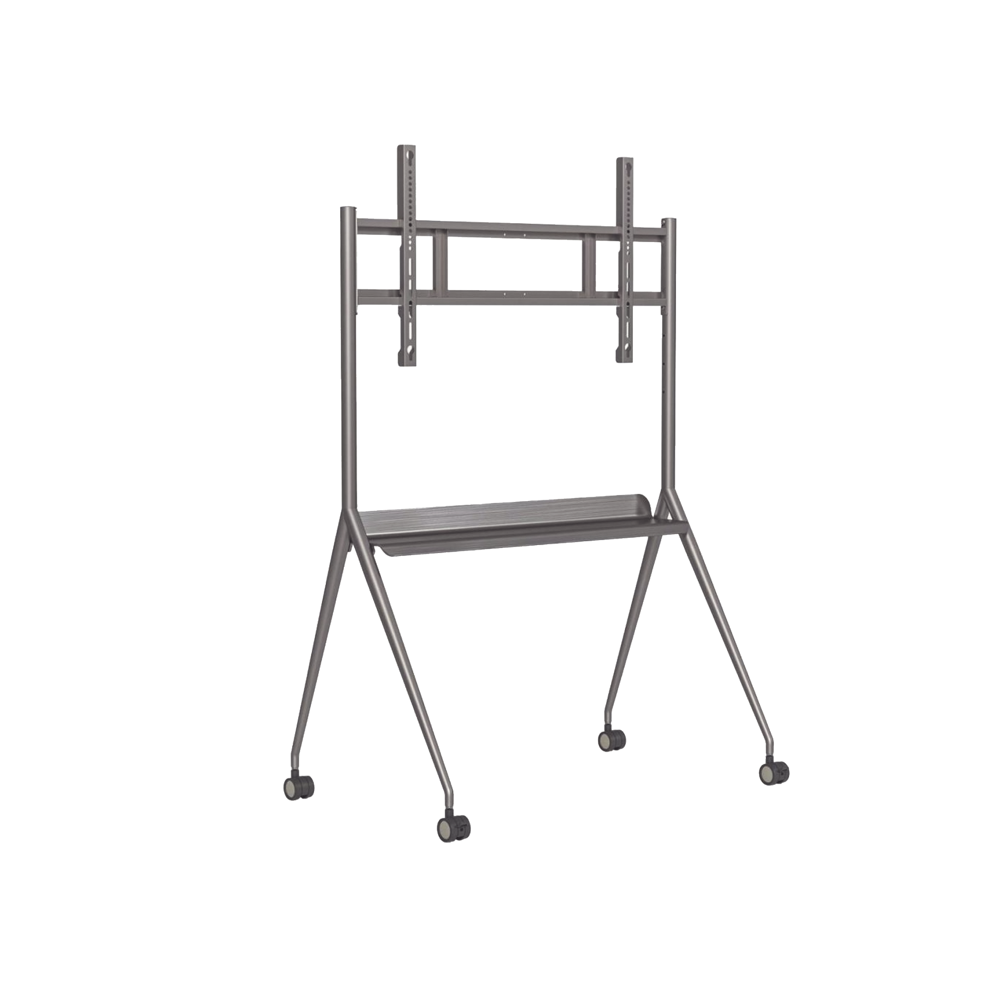 Montaje de Piso Móvil para Pantallas de 55"  hasta 75" / Compatible con VESA / Incluye Soporte para la Pantalla