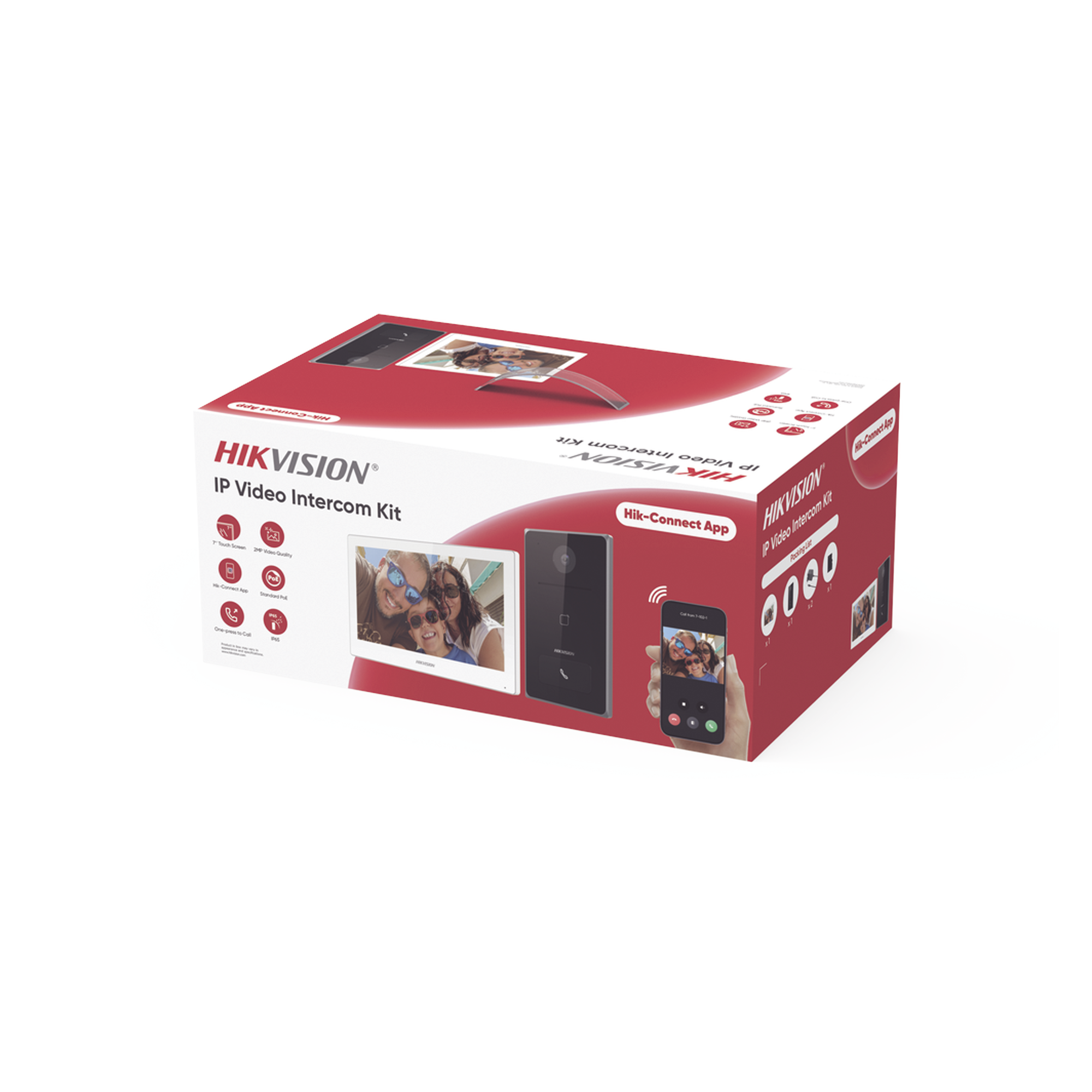 Kit de Videoportero IP / Frente de calle para exterior / 2MP / Lector de Tarjeta MiFARE / Monitor Interior / WiFi / Pantalla de 7" Touch