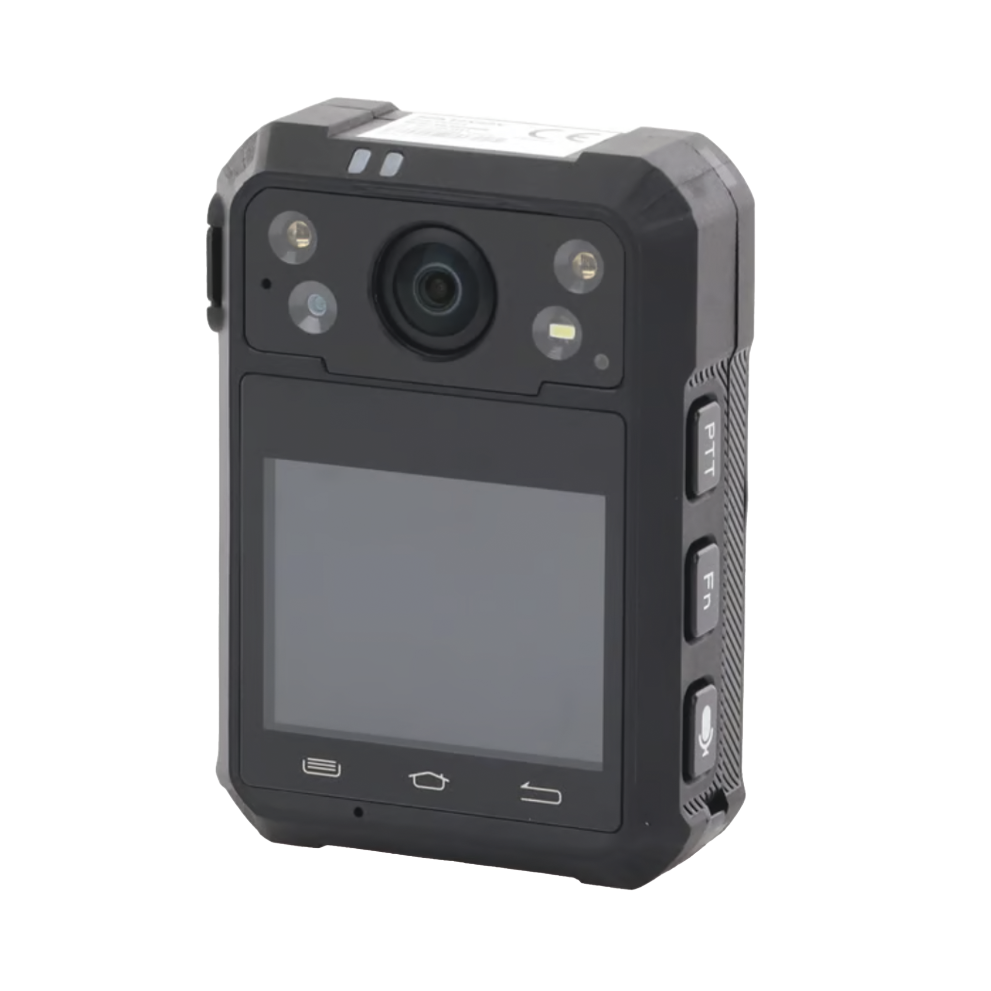 Body Camera Portátil / Grabación a 1920 × 1080p / Pantalla Frontal 1.77" TFT / Conexión Remota 4G / WiFi / GPS / Fotos de Hasta 40 Megapixel / IP68 / H.265 / 128 GB de Almacenamiento / Microfono Integrado
