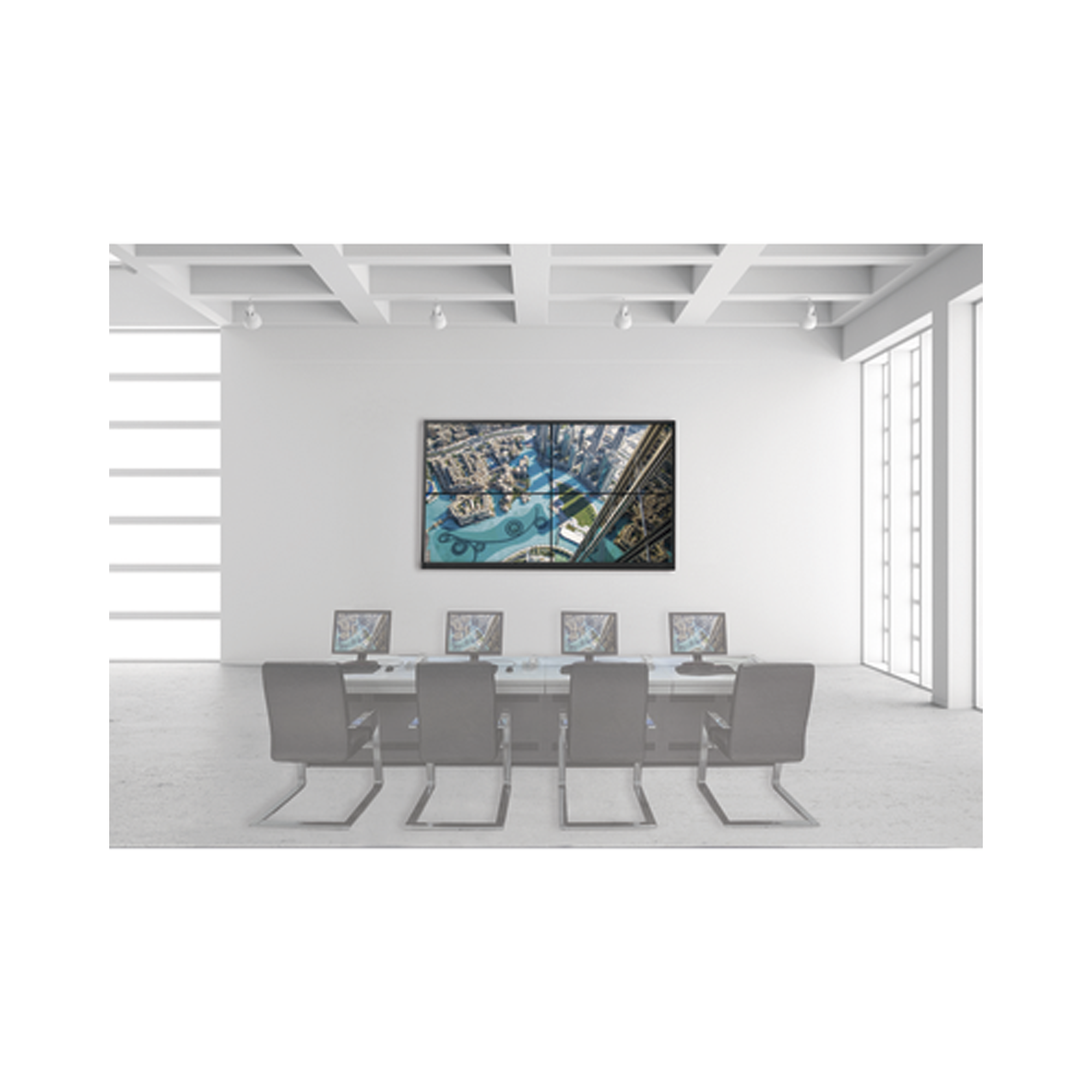 Kit Videowall 2X2 / Incluye 4 Pantallas de 46" / Decoder / Base de Pared / Accesorios de Instalación
