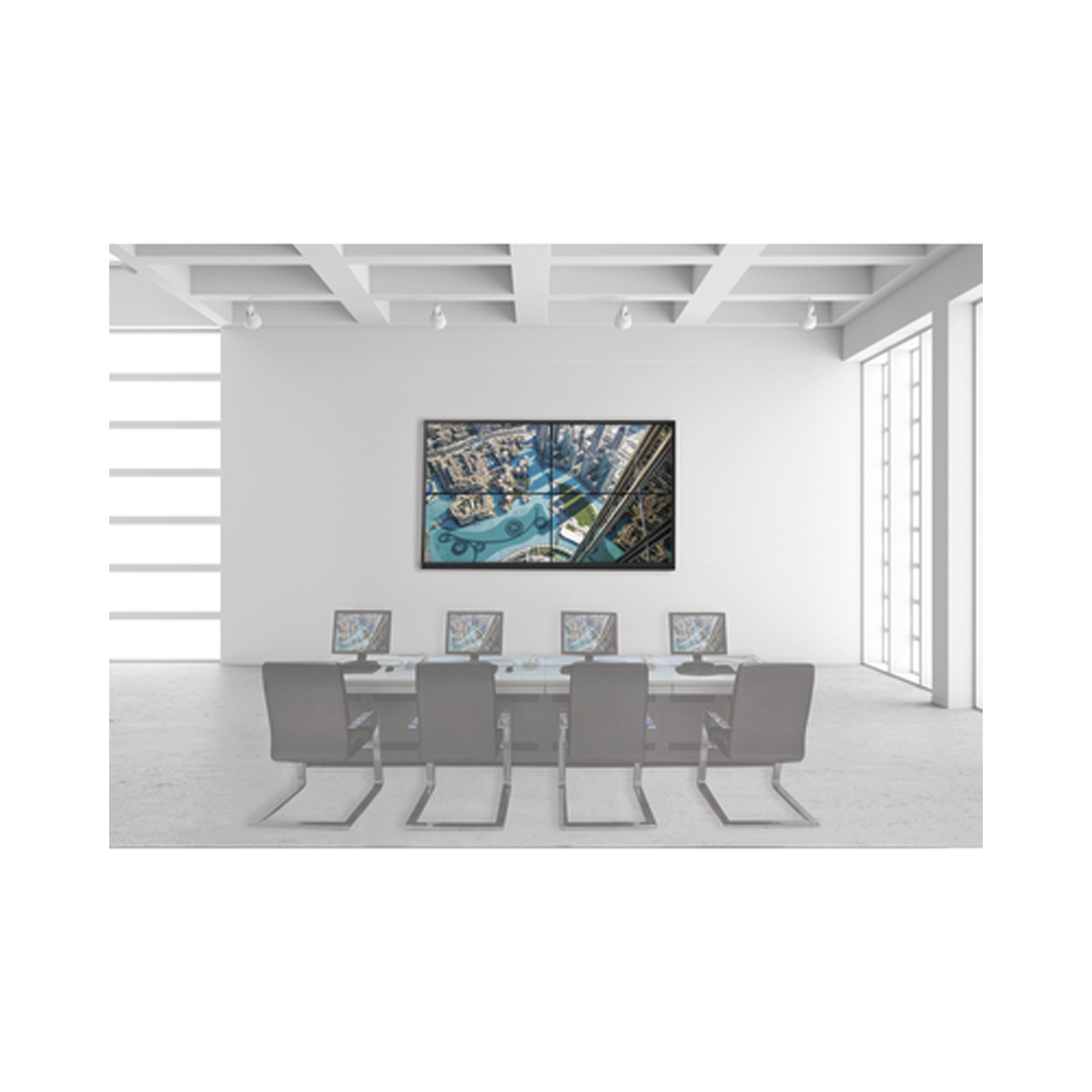 Kit Videowall 2X2 / Incluye 4 Pantallas de 55" / Decoder / Base de Pared / Accesorios de Instalación
