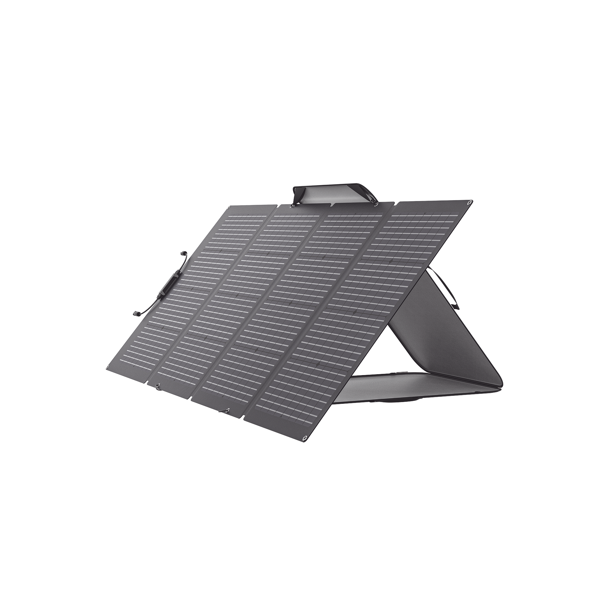 Módulo Solar Bifacial, Portátil y Flexible de 220W Recomendado para Estaciones Portátiles EFD330, EFD350 ó EFD500 / Ajuste de Ángulo / Carga Eficiente / Incluye Cable XT60 a MC4