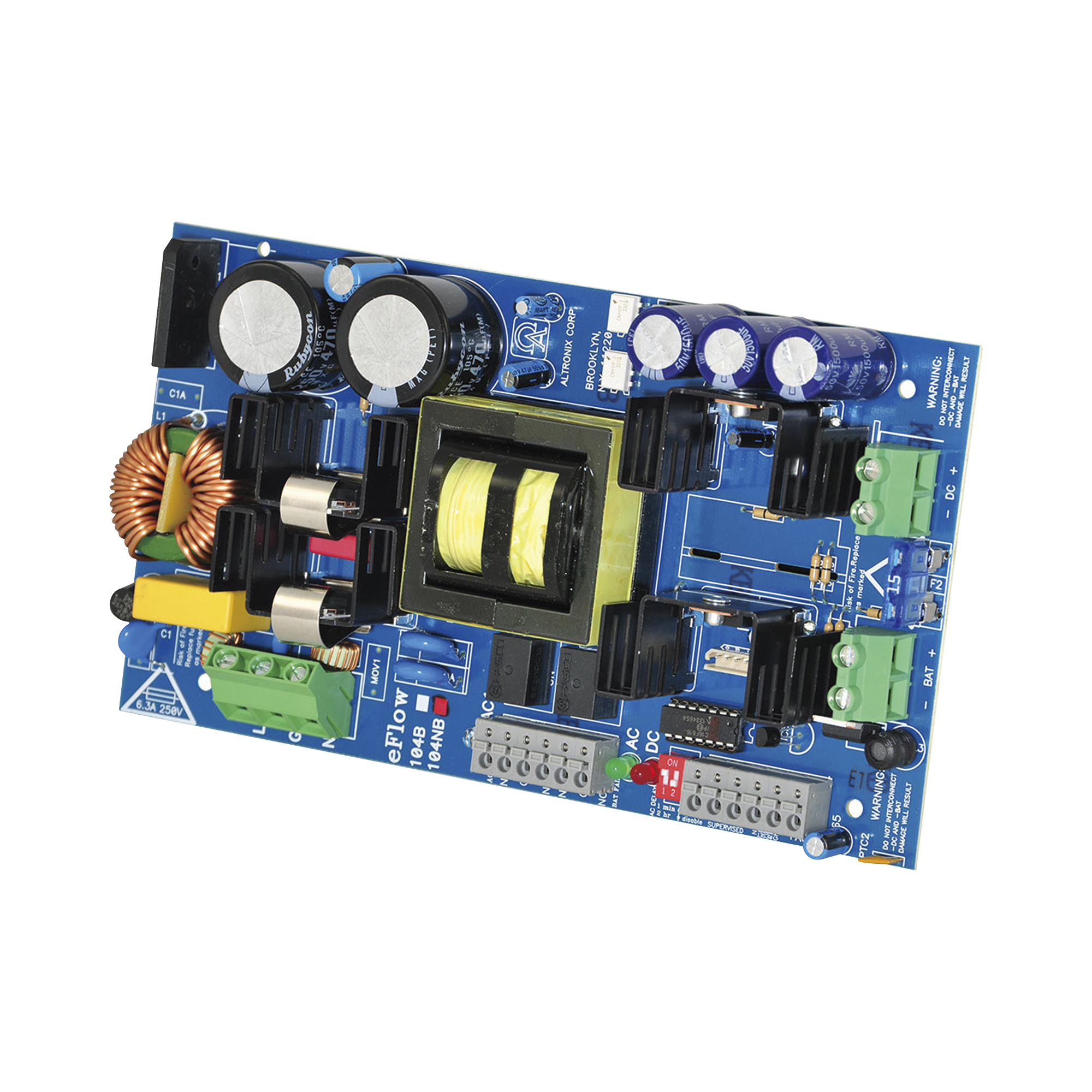 Cargador de fuente de alimentación, salida única, 24 VCC a 10 A, salida auxiliar, FAI, listo para LinQ2, 115 V CA, placa