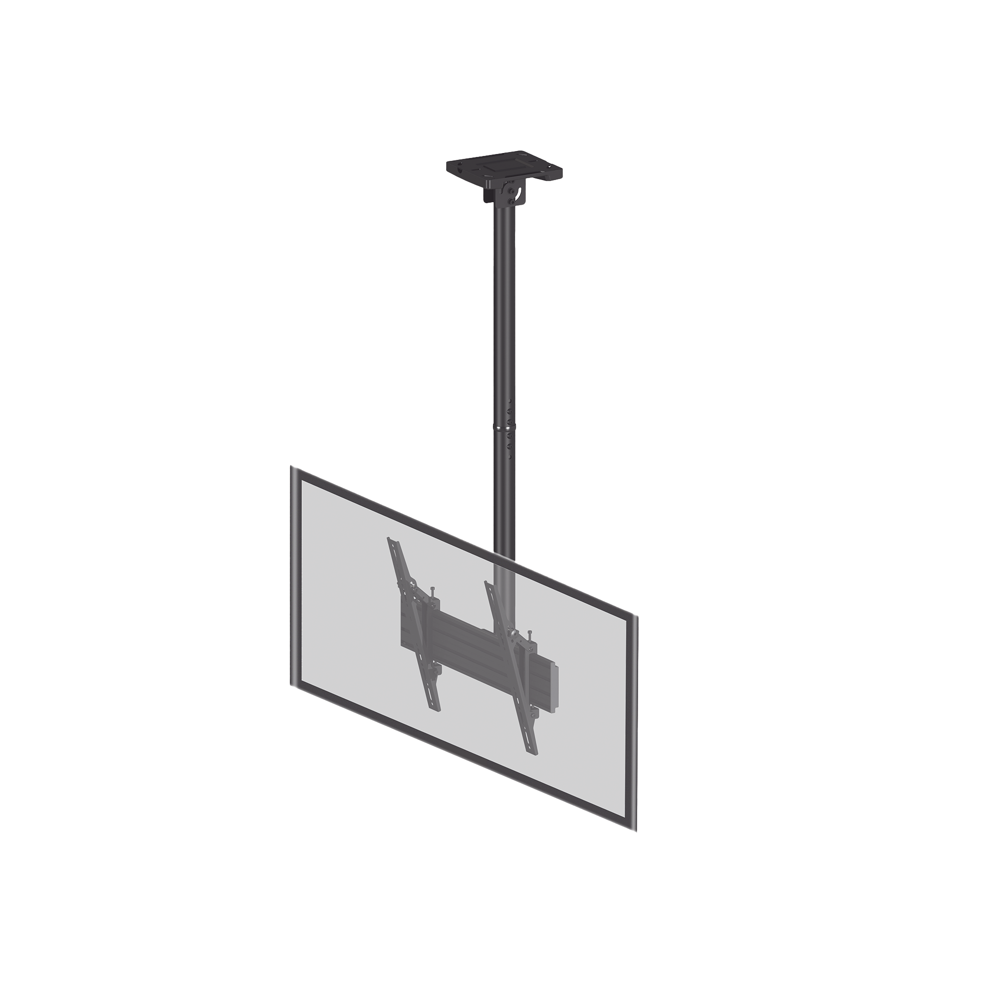 Montaje de Techo para Pantallas de  32"- 75I"| VESA 100 X 100 HASTA 400 X 400| Capacidad Máxima de Carga 50Kg