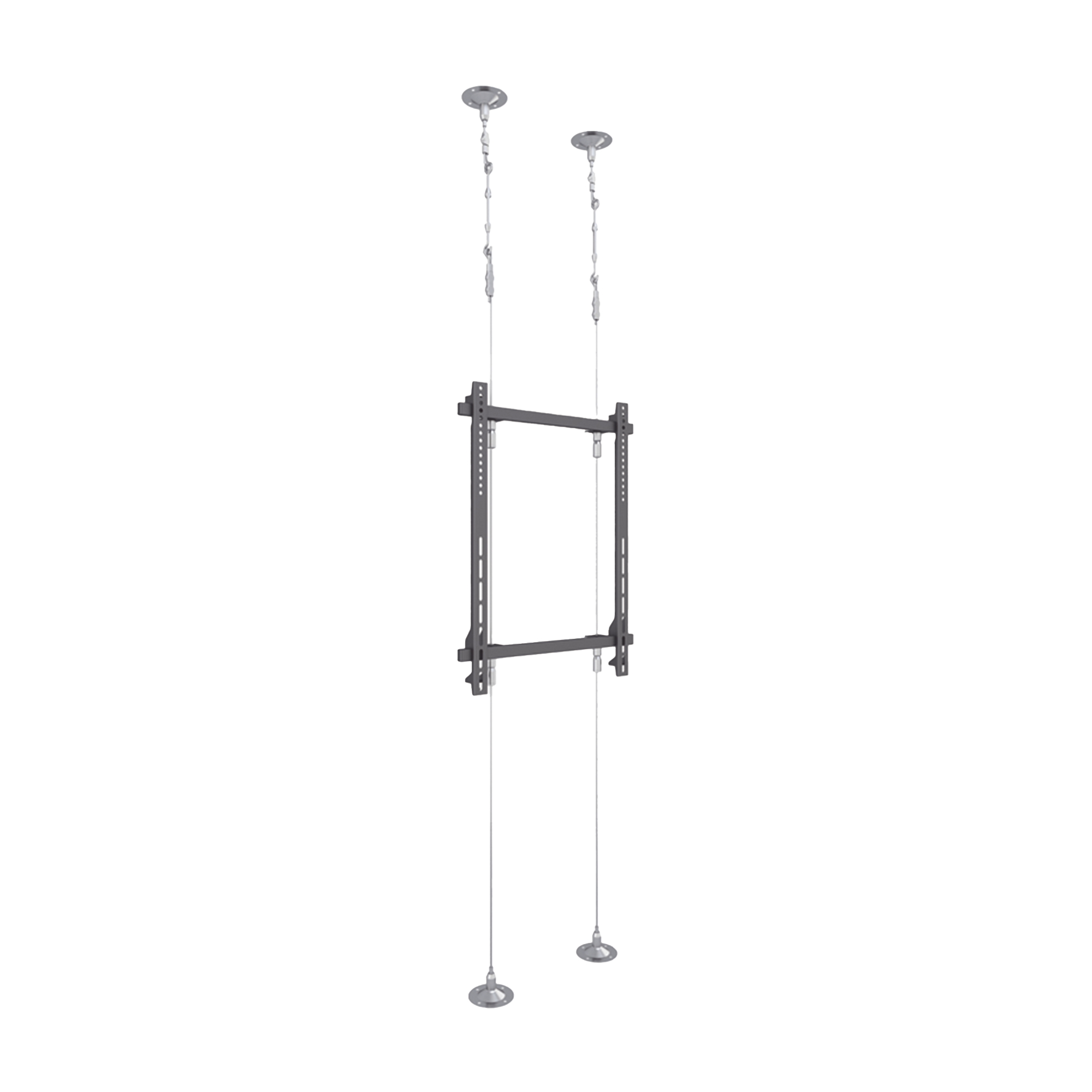 Montaje Cableado de Acero| Suelo a Techo| Capacidad Máx. de Carga 30kg| Para Pantallas de 32" ~ 75"| VESA 400 x 600