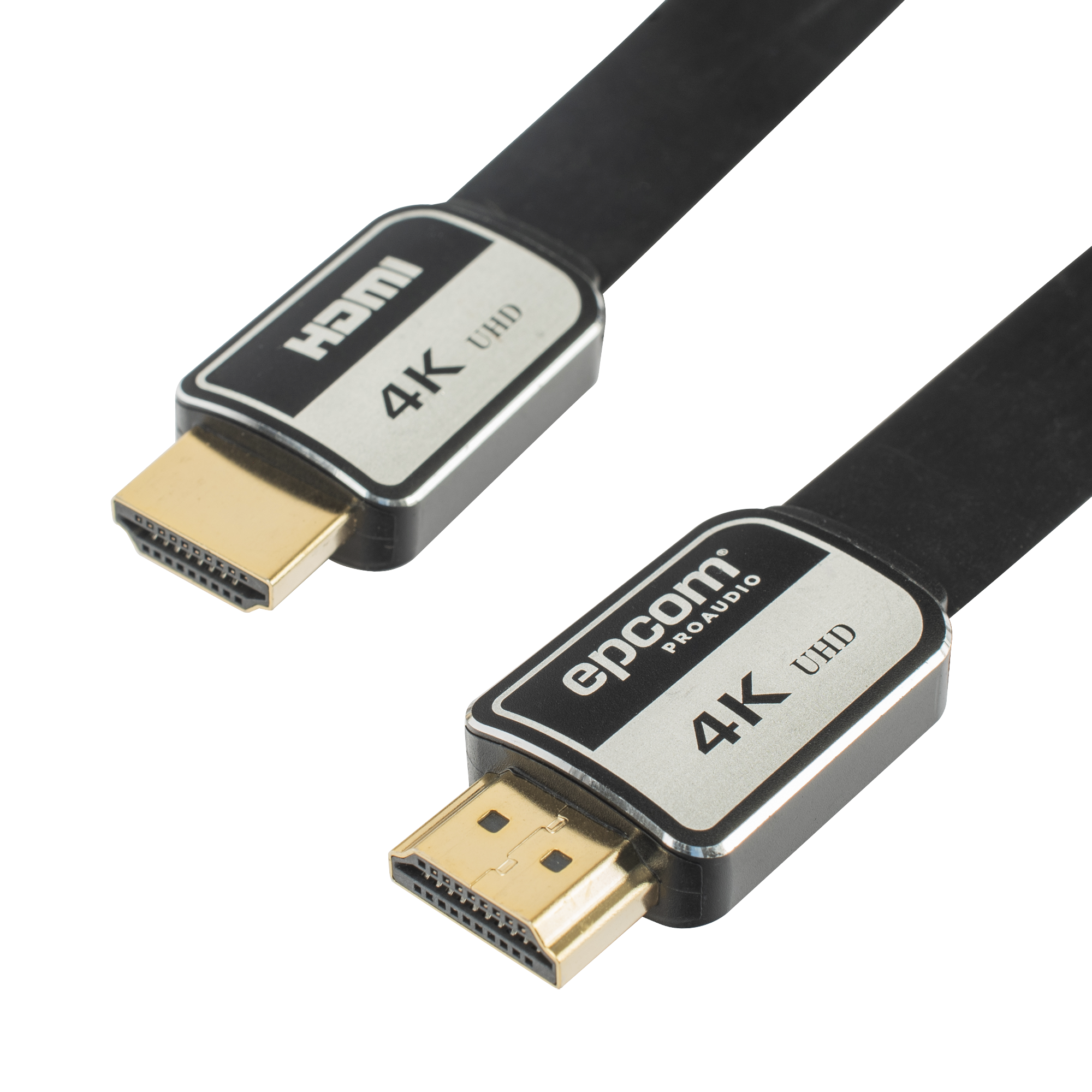 Cable HDMI de 1.8m | Alta Definición | Version 2.0 | Alta velocidad 18Gbps | 4K@60Hz | Conectores Chapados en Oro | Tipo Plano