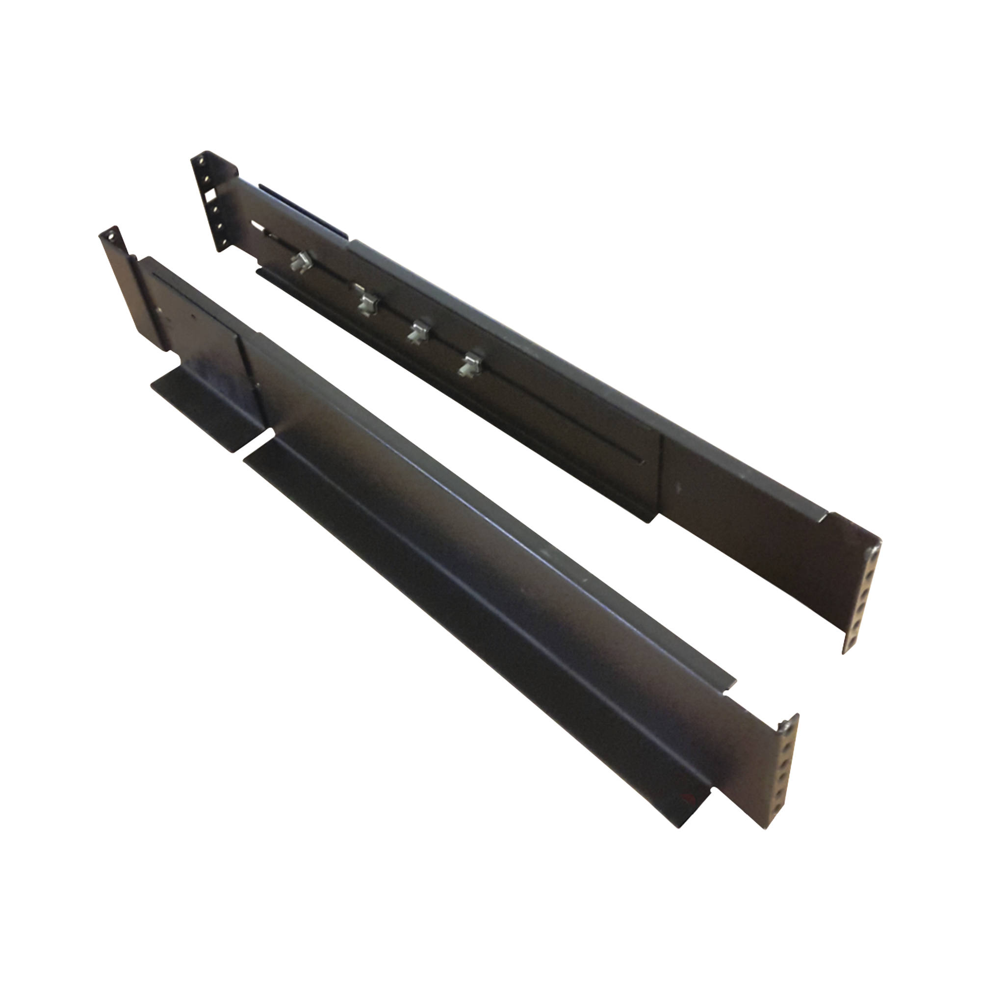 Kit de rieles para montaje de UPS Epcom Power Line en Rack / Gabinete de 4 postes, incluye un par de rieles con soporte en "L" compatible con: EPU1000RTOL2U, EPU2000RTOL2U y EPU3000RTOL2U
