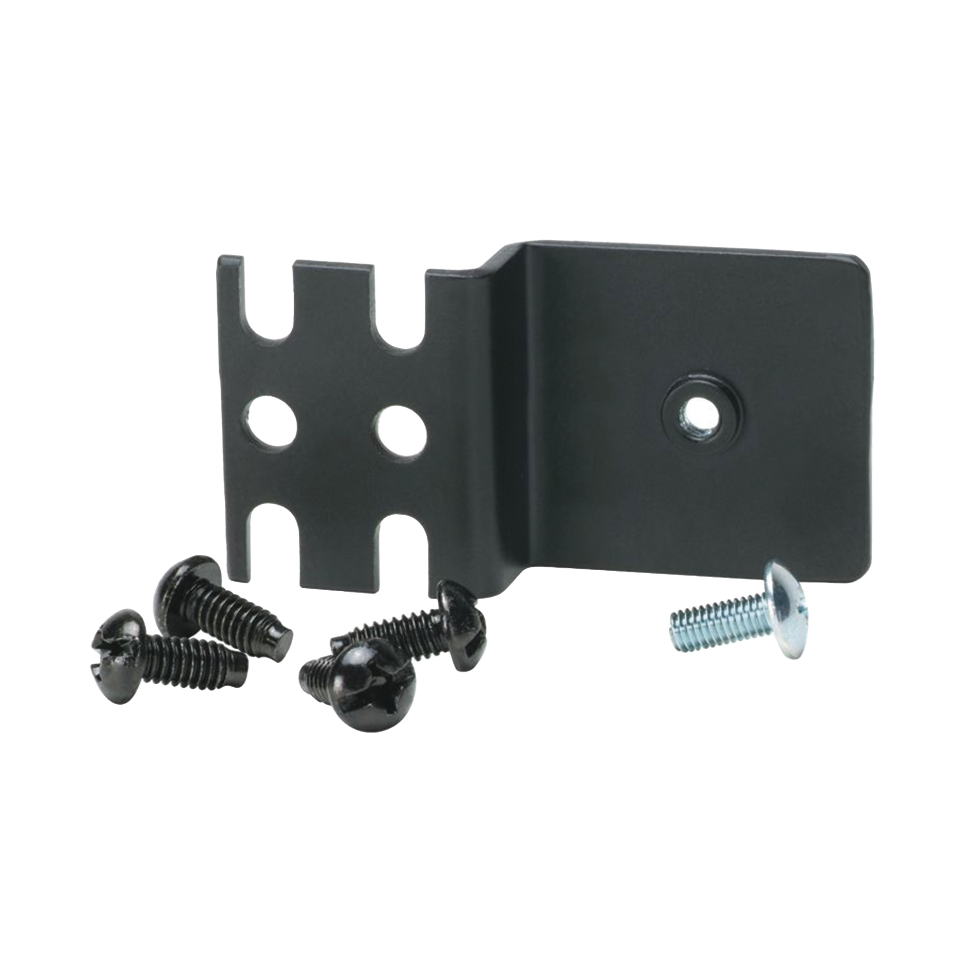 Soporte Para Canaleta Fiber-Duct™ 2x2 o 4x4, Para Instalación en Rieles de Rack de 2 o 4 Postes, Color Negro