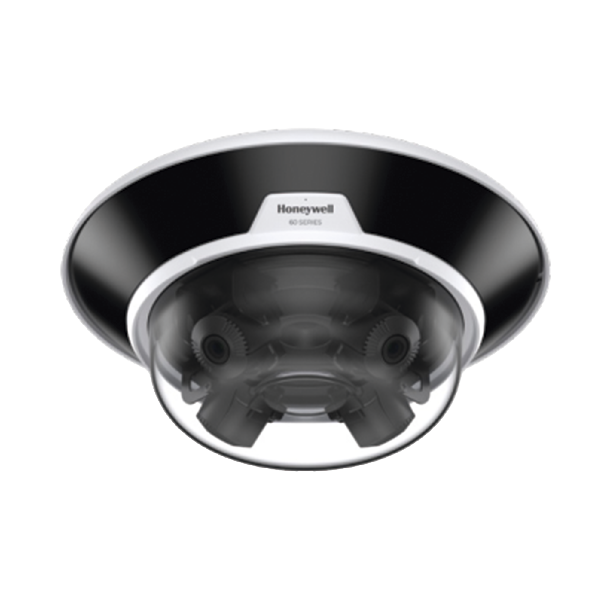 Multisensor IP 20 MP (4 Lentes de 5 MP) / Lentes Motorizados 3.7 a 7.7 mm  / Exterior / IP66 / 30 mts IR / H.265 / IK10 / NDAA / ONVIF / Detección Sabotaje / Movimiento / Audio / PoE+ / Alarmas y Audio I/O / Serie 60 / Honeywell Security