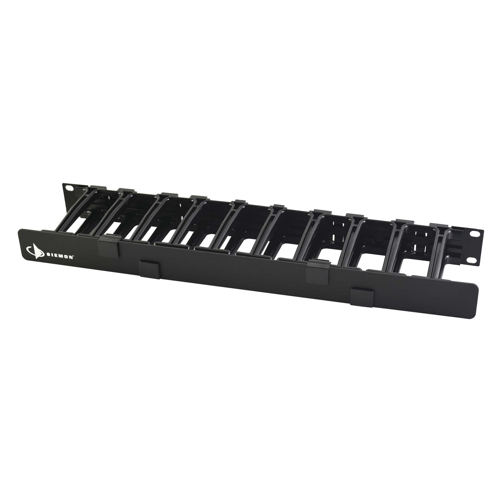 Organizador de Cable Horizontal RouteIT, Sencillo, Para Rack de 19in, 4in de profundidad, 1UR
