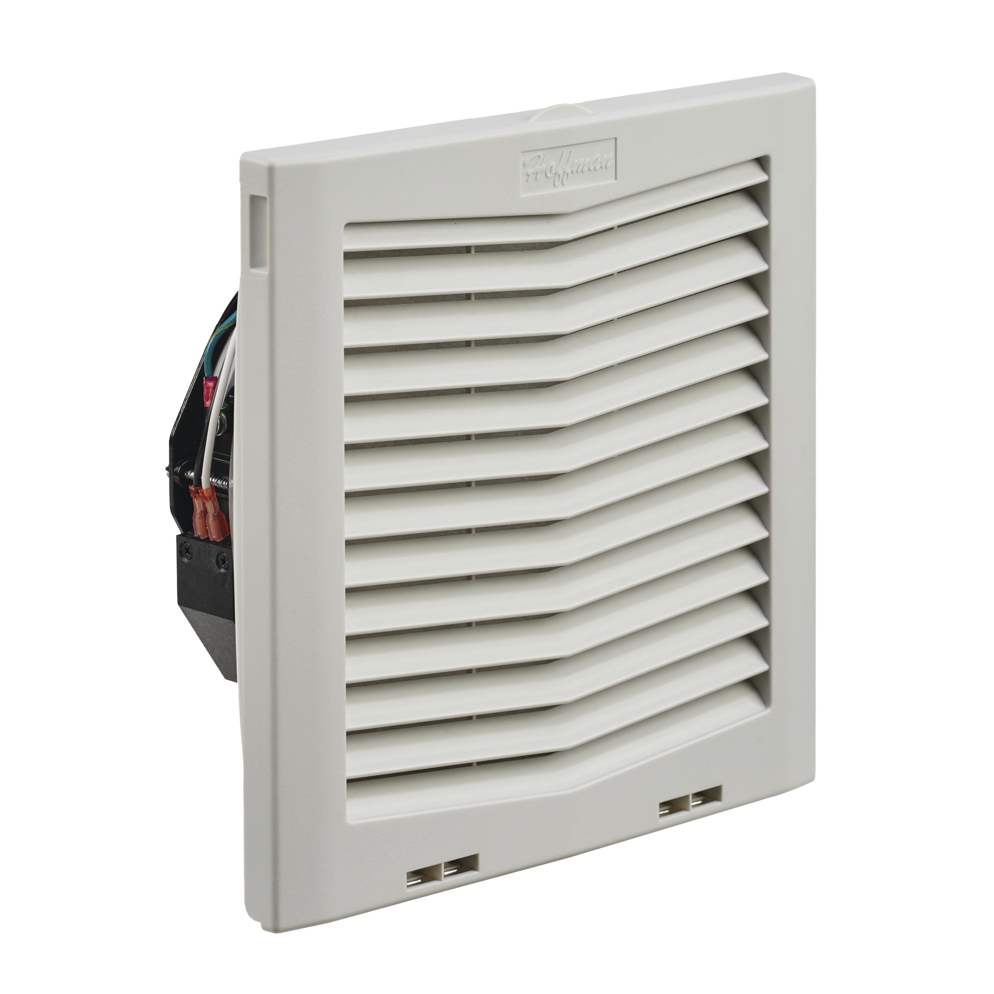 Ventilador Con Filtro de Montaje Lateral HF10, Con Flujo de Aire de 159 CFM, 115 Vca, Color Gris Claro