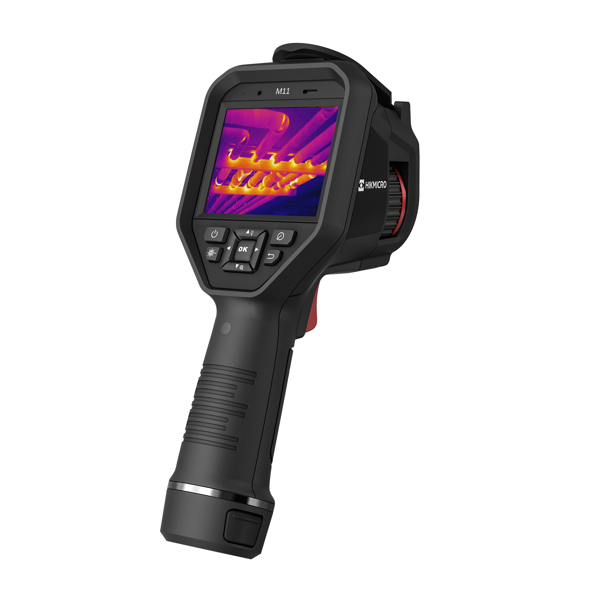 M11 - Cámara Termográfica Portátil Dual / Lente Térmico 6.2 mm (160 x 120) / Lente Óptico (8 Megapixel) / Pantalla Táctil 3.5" / WiFi / IP54 / Ranura MicroSD hasta 128Gb / Hasta 5 Horas de Funcionamiento Cont