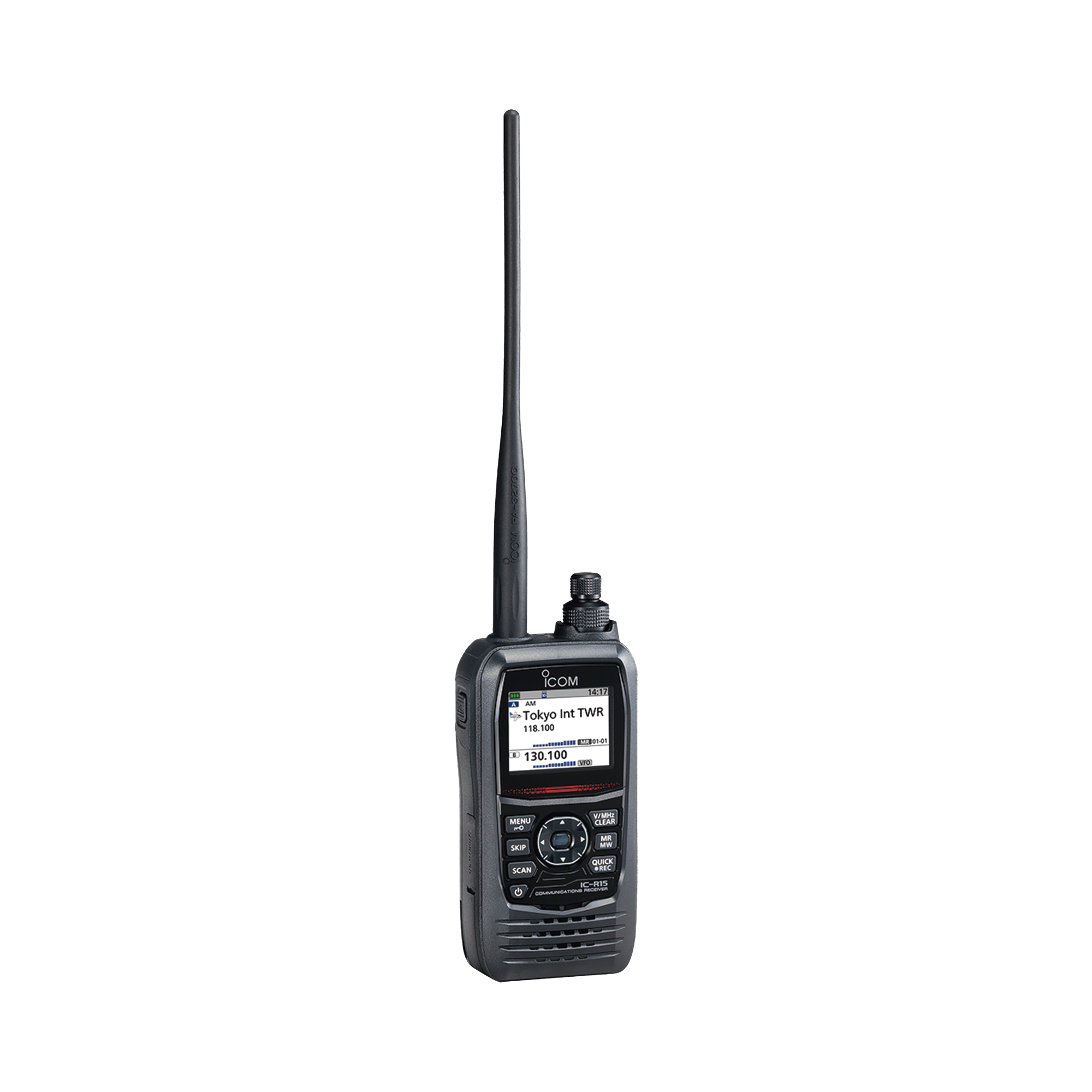 Receptor de comunicación portátil para señal analógica AM, FM, WFM (F3E, A3E)