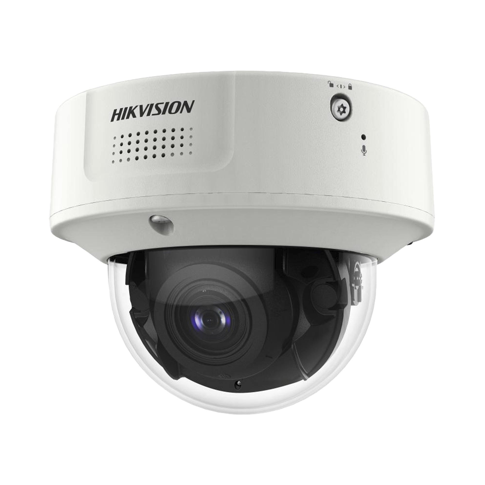 Domo IP 4 Megapixel / Lente Mot. 2.8 a 12 mm 2 / 40 mts IR EXIR / 2 Analiticos Simultaneos / SSD Integrado 1 TB / DeepinView / 2 Micrófonos Integrados / IP67 / IK10 / H.265+ / WDR 150 dB / Captura Facial / Búsqu
