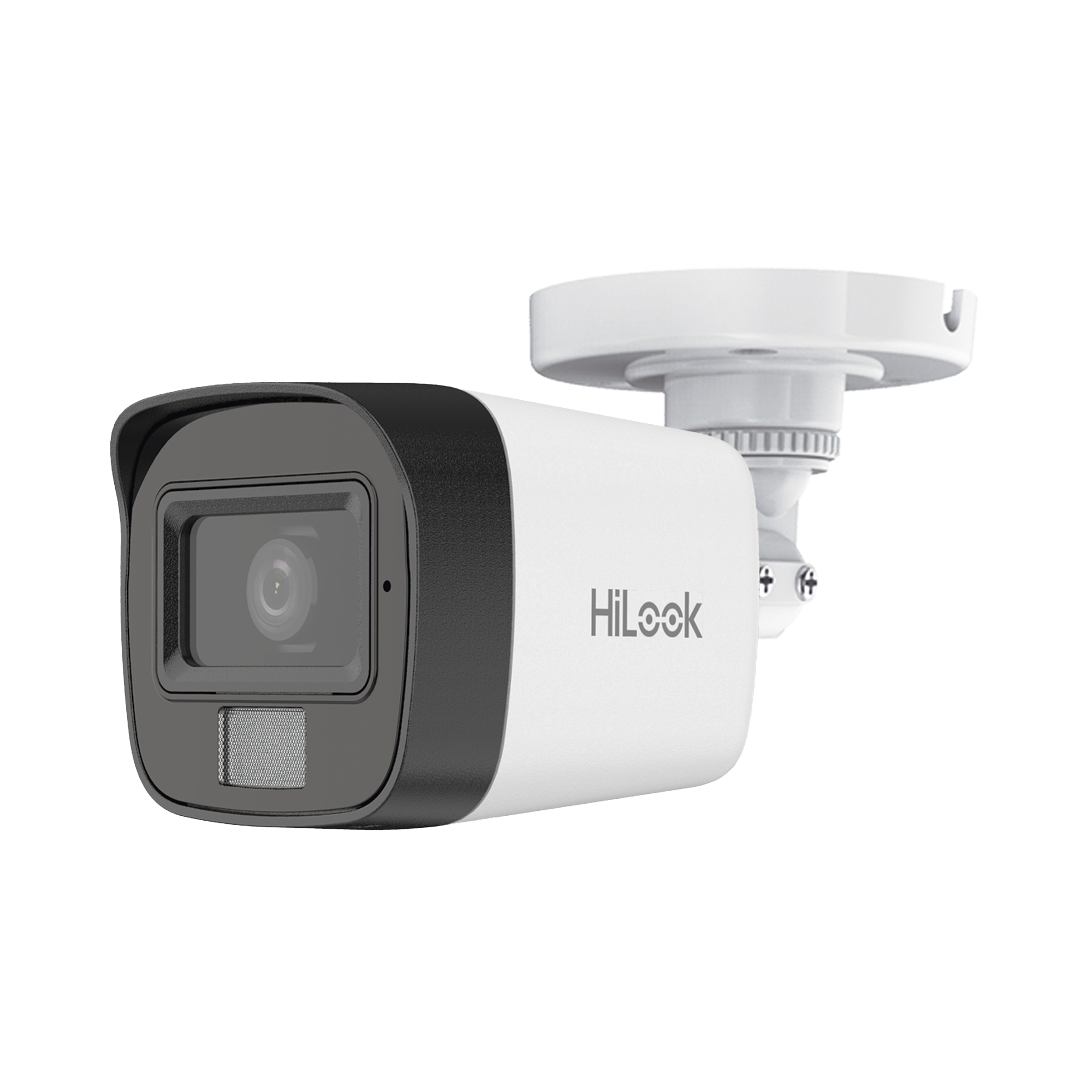 [Dual Light] Bala IP 4 Megapixel / Lente 2.8 mm / Ángulo de visión 104° / 20 mts IR + 15 mts Luz Blanca / Micrófono Integrado / ACUSENSE Lite / Exterior IP67 / H.265+ / PoE / ONVIF / dWDR
