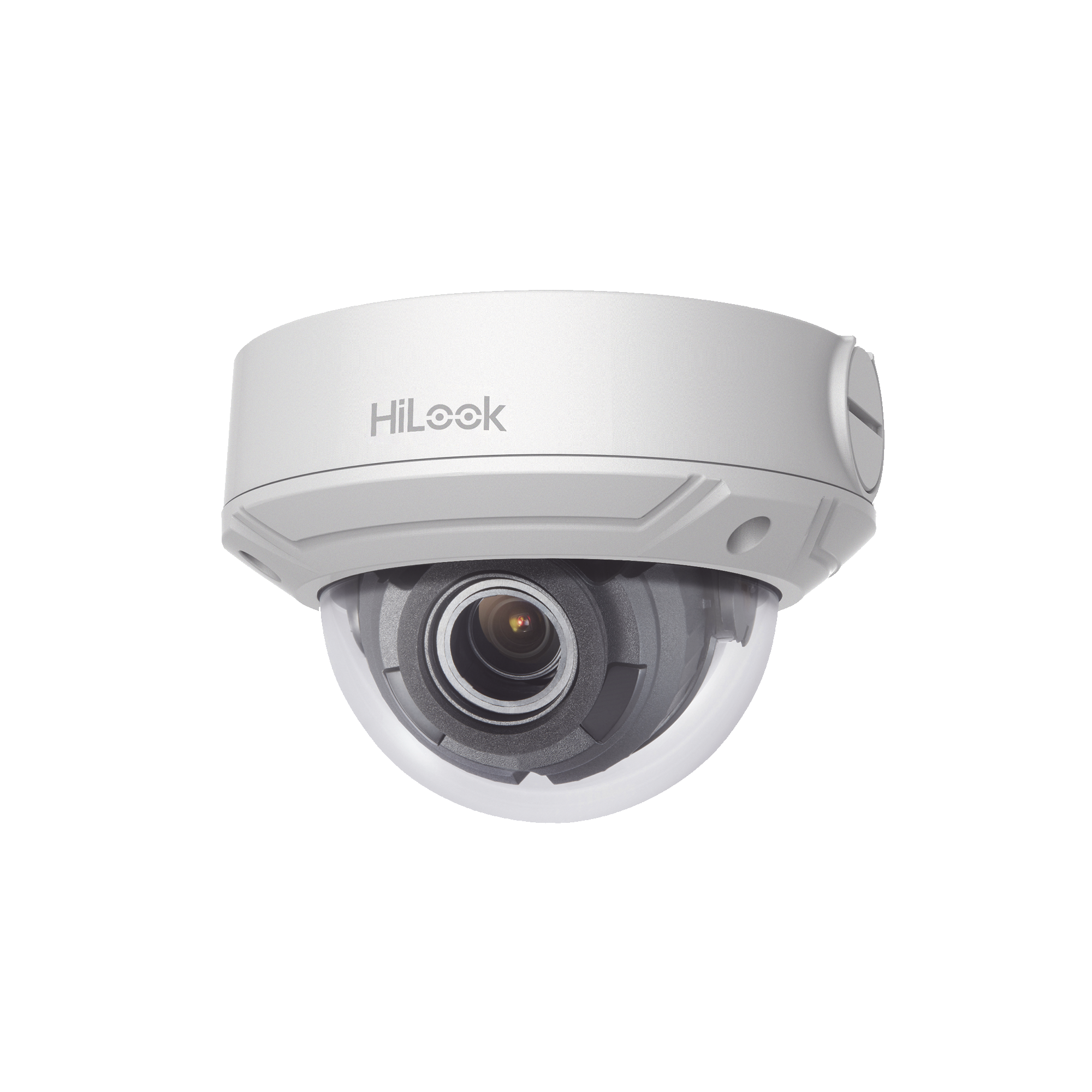 HiLook Series / Domo IP 4 Megapixel / 30 mts IR / Exterior IP67 / PoE / WDR 120 dB / Lente Motorizado 2.8-12 mm / IK10 / MicroSD
