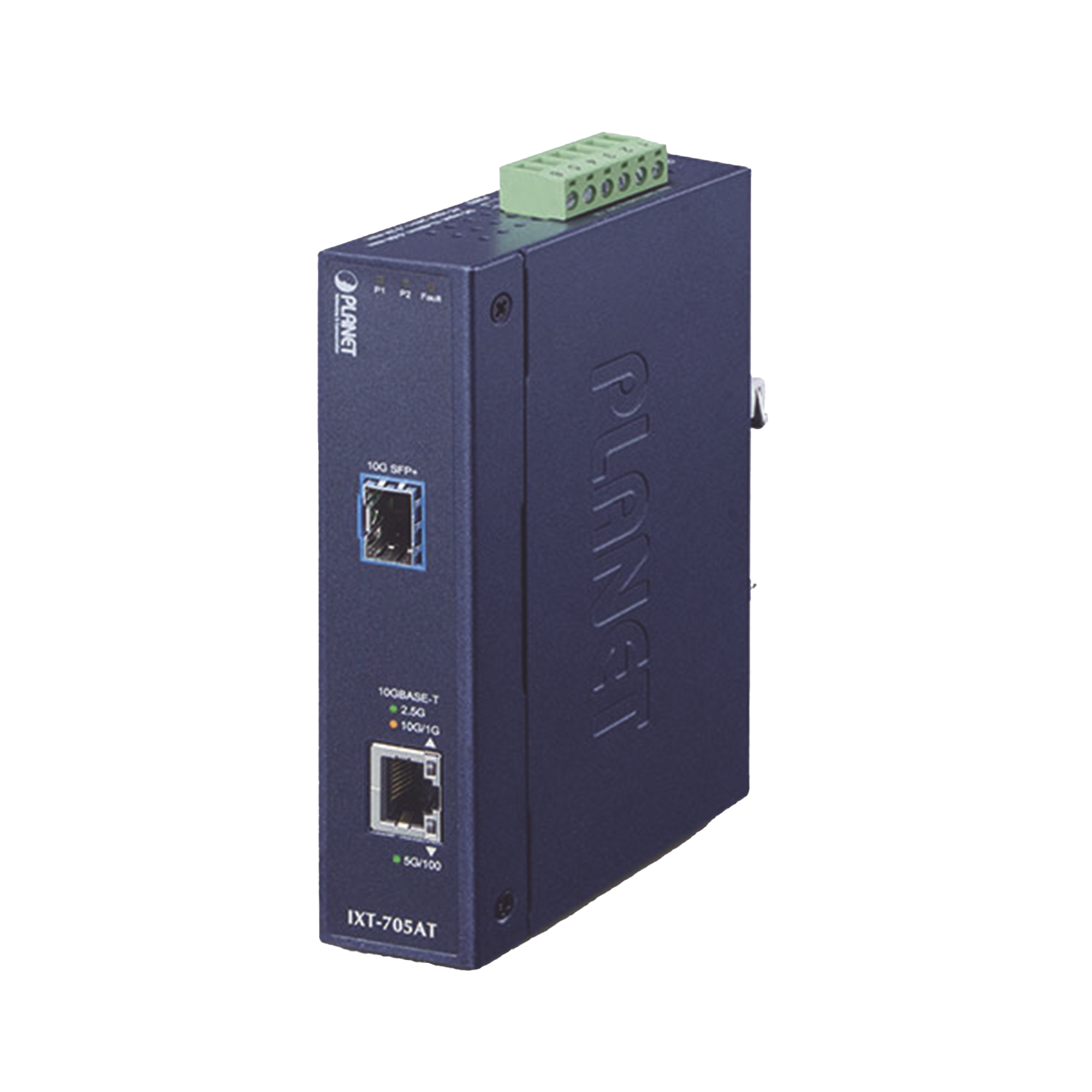 Convertidor de Medios Industrial Ethernet RJ45 10G/5G/2.5G/1G/100M a SFP+ 10GBASE-X