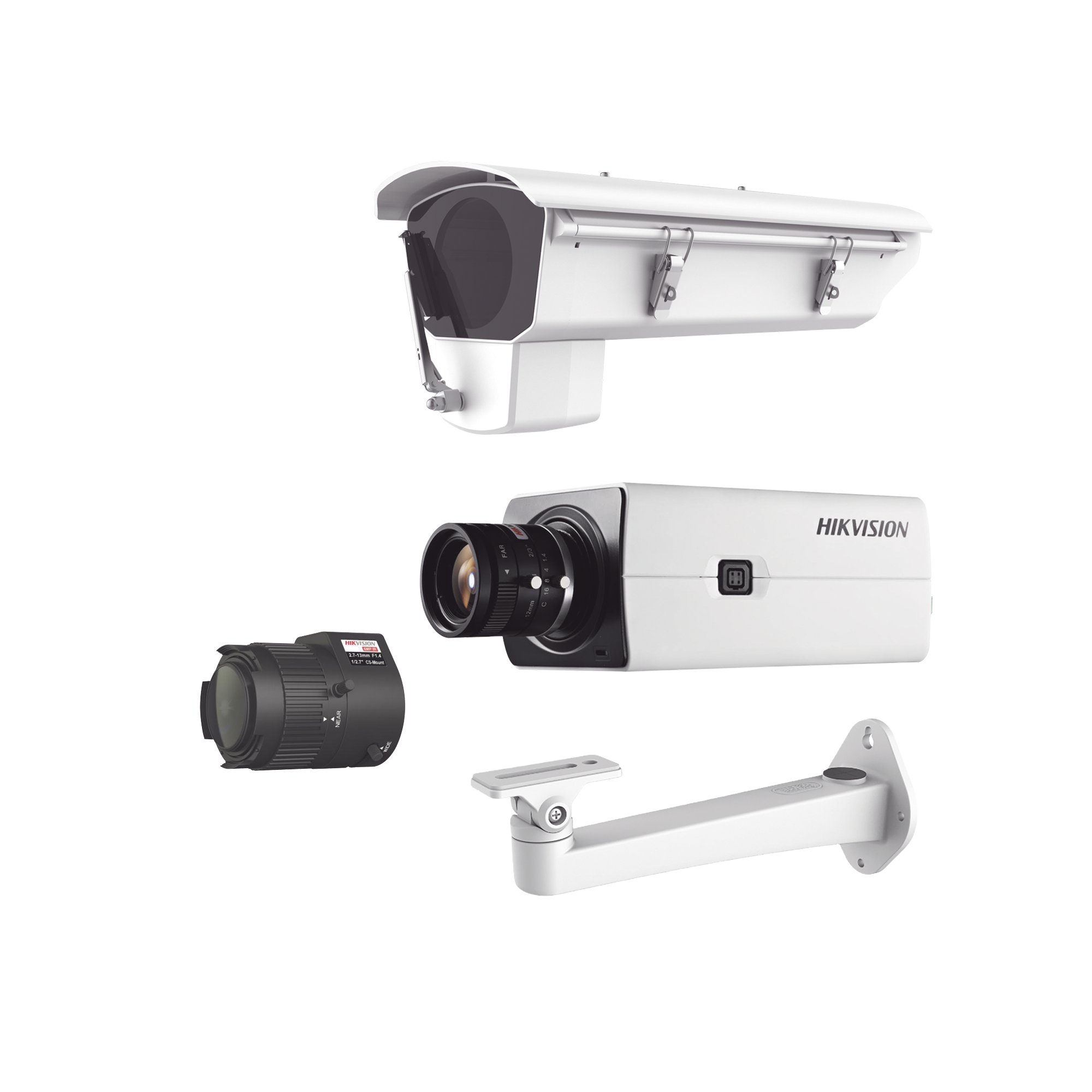 Kit de Cámara IP con Gabinete para Cuartos Frios con Ventilador, Calefacción y Parabrisas Incluye Lente varifocal