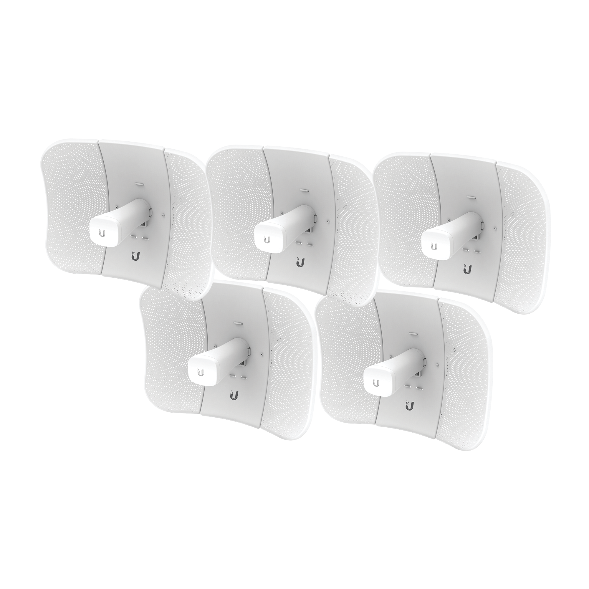 Kit de 5 LiteBeam 2x2 MIMO airMAX AC GEN2 CPE hasta 450 Mbps, 5 GHz (5150 - 5875 MHz) con antena integrada de 23 dBi