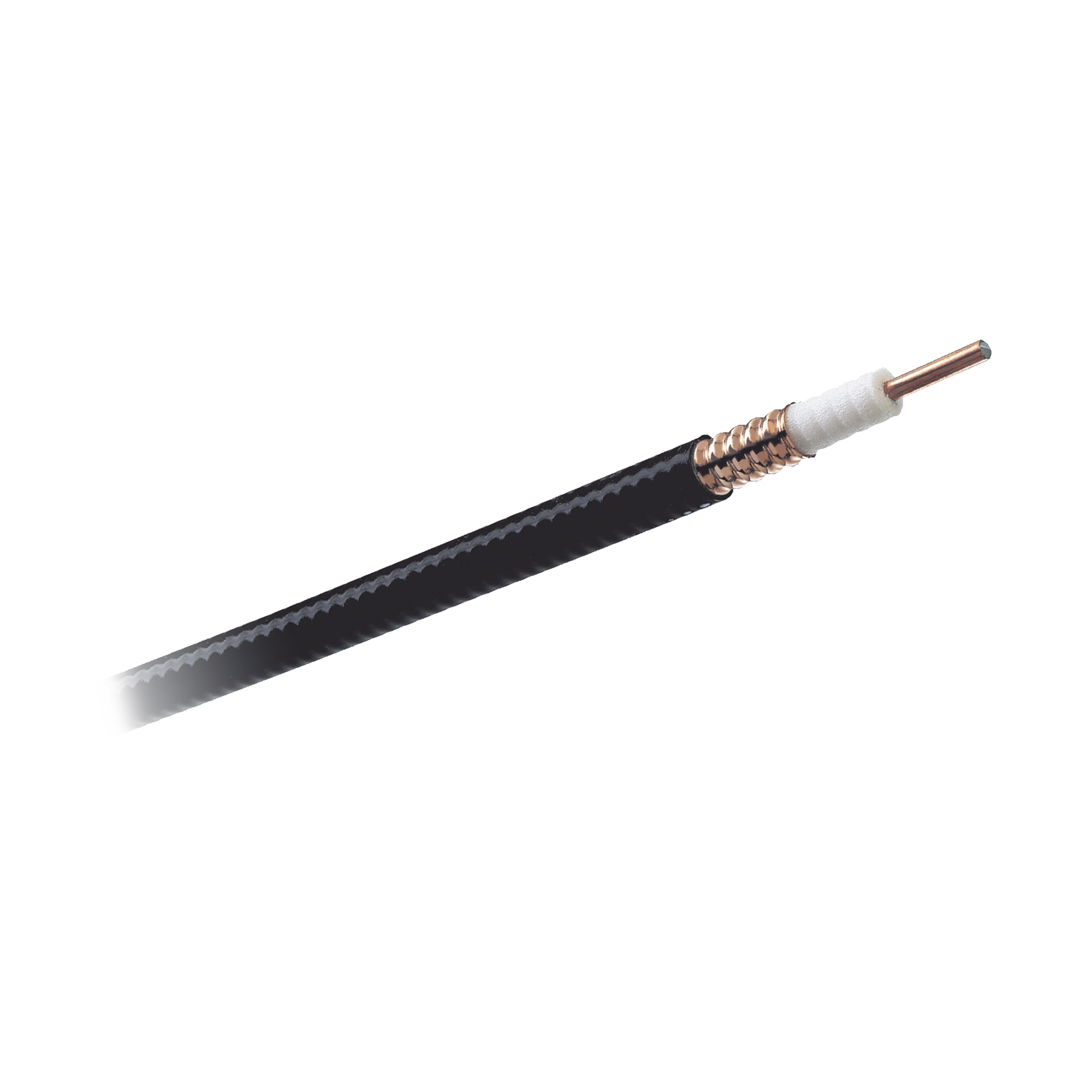 Retazo de Cable coaxial Heliax de 1/2", cobre corrugado, blindado, 50 Ohms 50FT