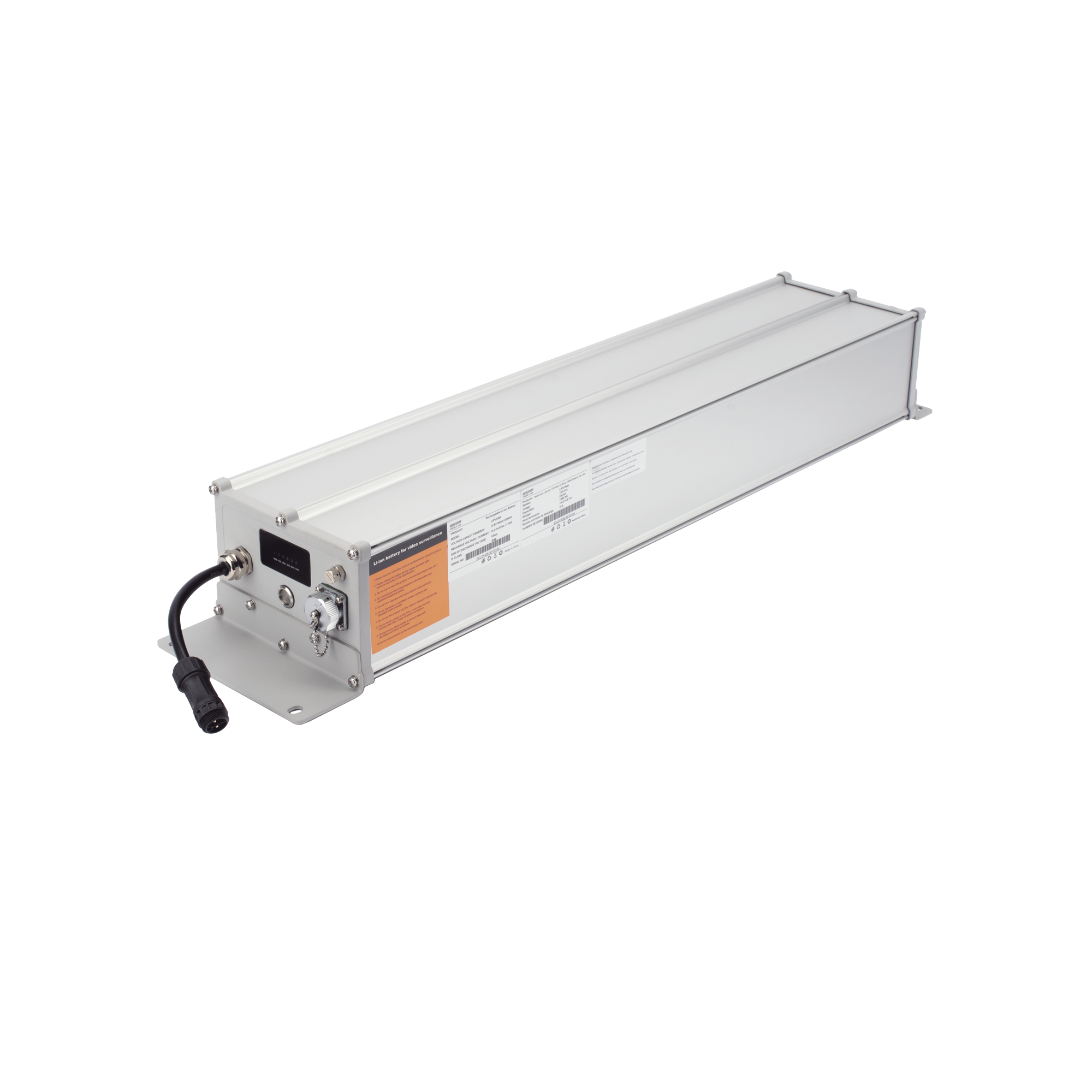 Batería de Ion-Litio para Videovigilancia 1280 Wh,  100Ah,  Controlador Incluido, Conexión Directa a Panel Solar y Salida de 12 Vcc o 24 Vcc
