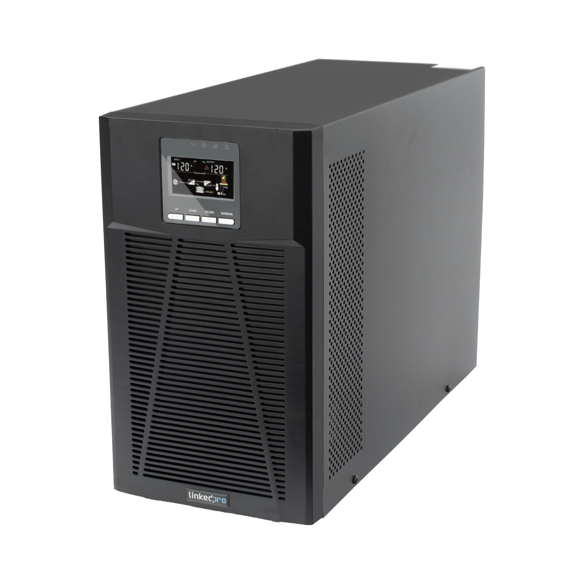 UPS 2000VA/1800W Online Doble Conversión /Pantalla LCD / 4 tomas 5-15R / Regulación de Voltaje / Protección RJ45