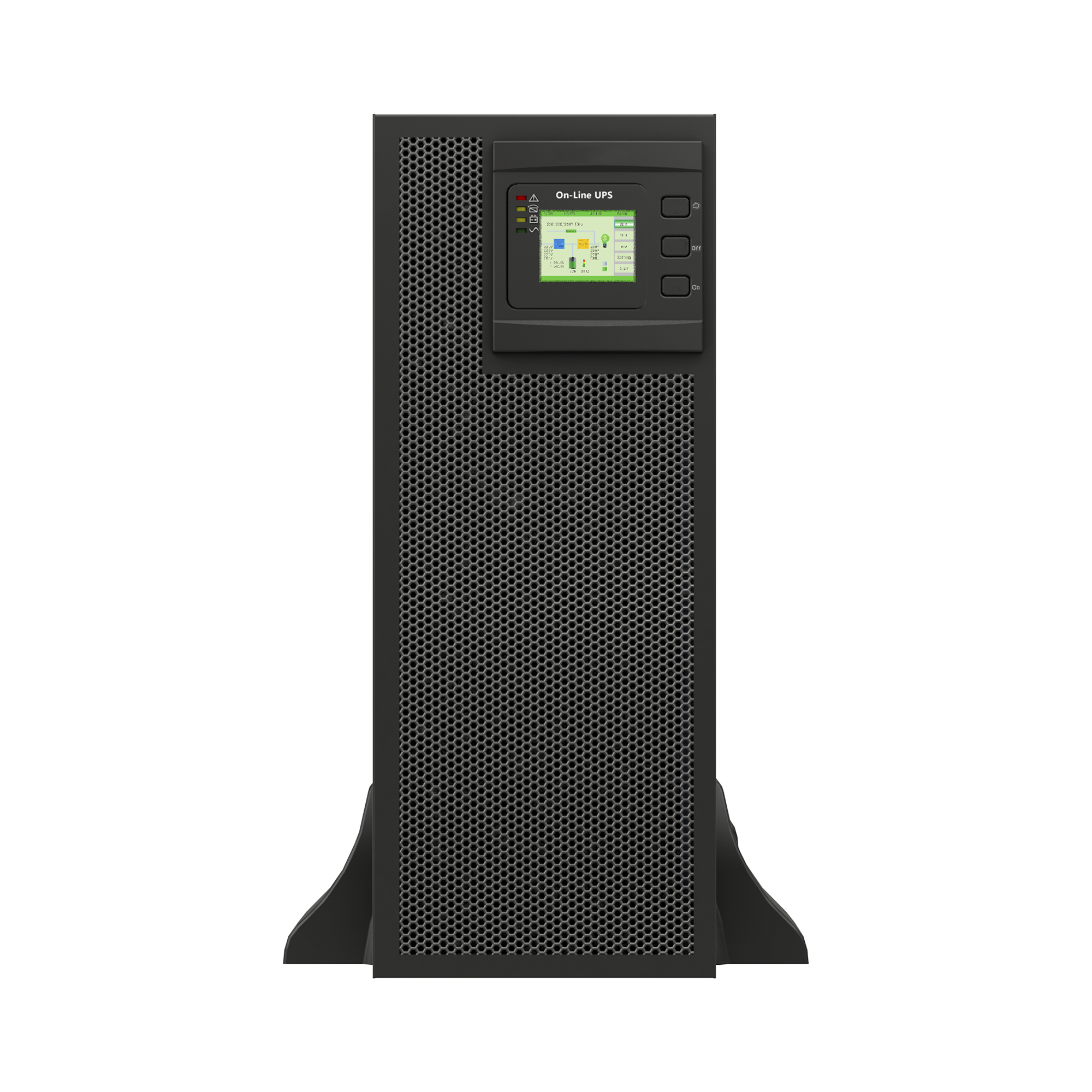 UPS de 30 KVA/30 kW, Online Doble Conversión, 220 Vac L-L de Entrada 3 Fases, Entrada Hardwired, Onda Senoidal Pura, Torre o Rack