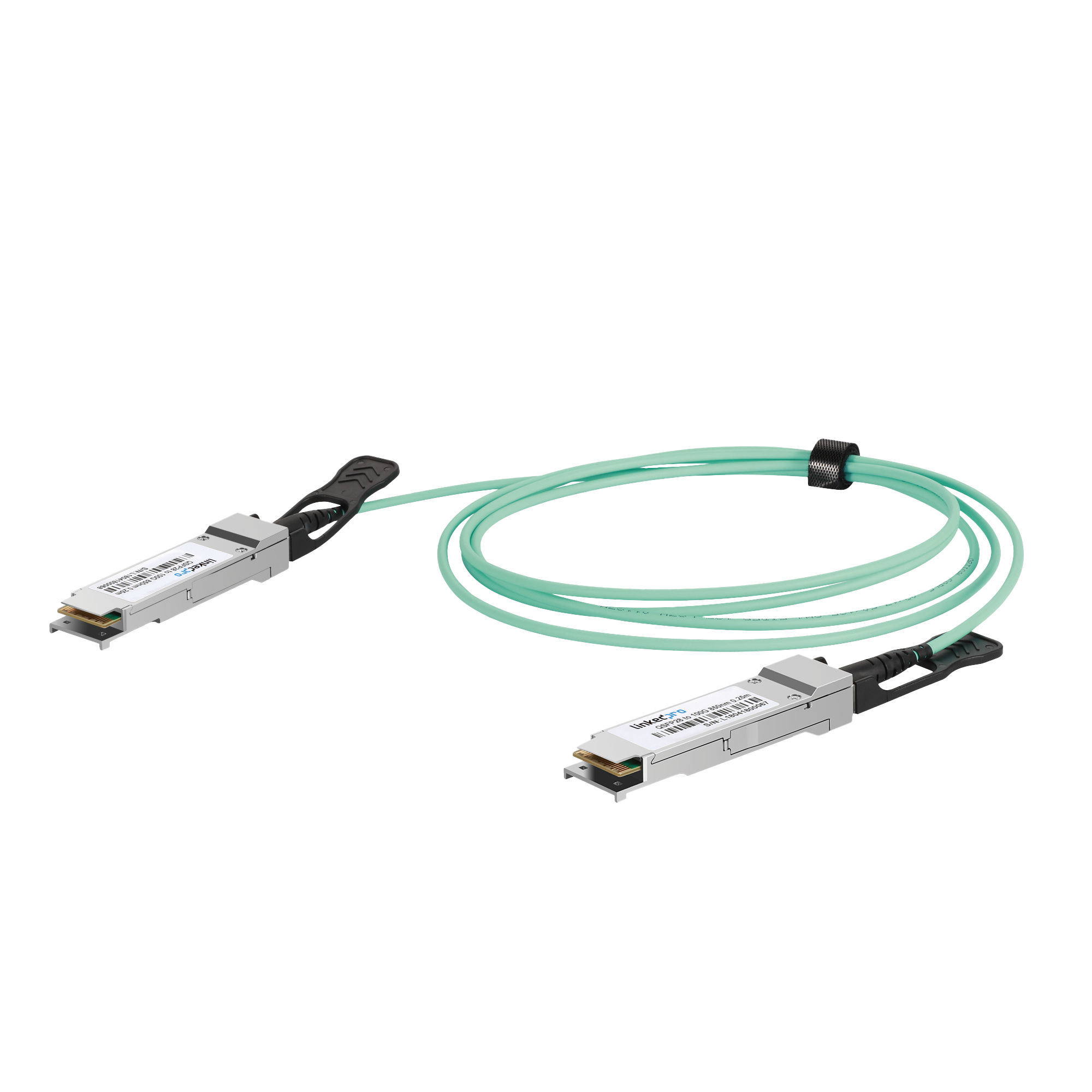 Cable AOC QSFP28 de 100 Gbps a 100 Gbps / Cable de fibra óptica Activo / Longitud: 1 metro