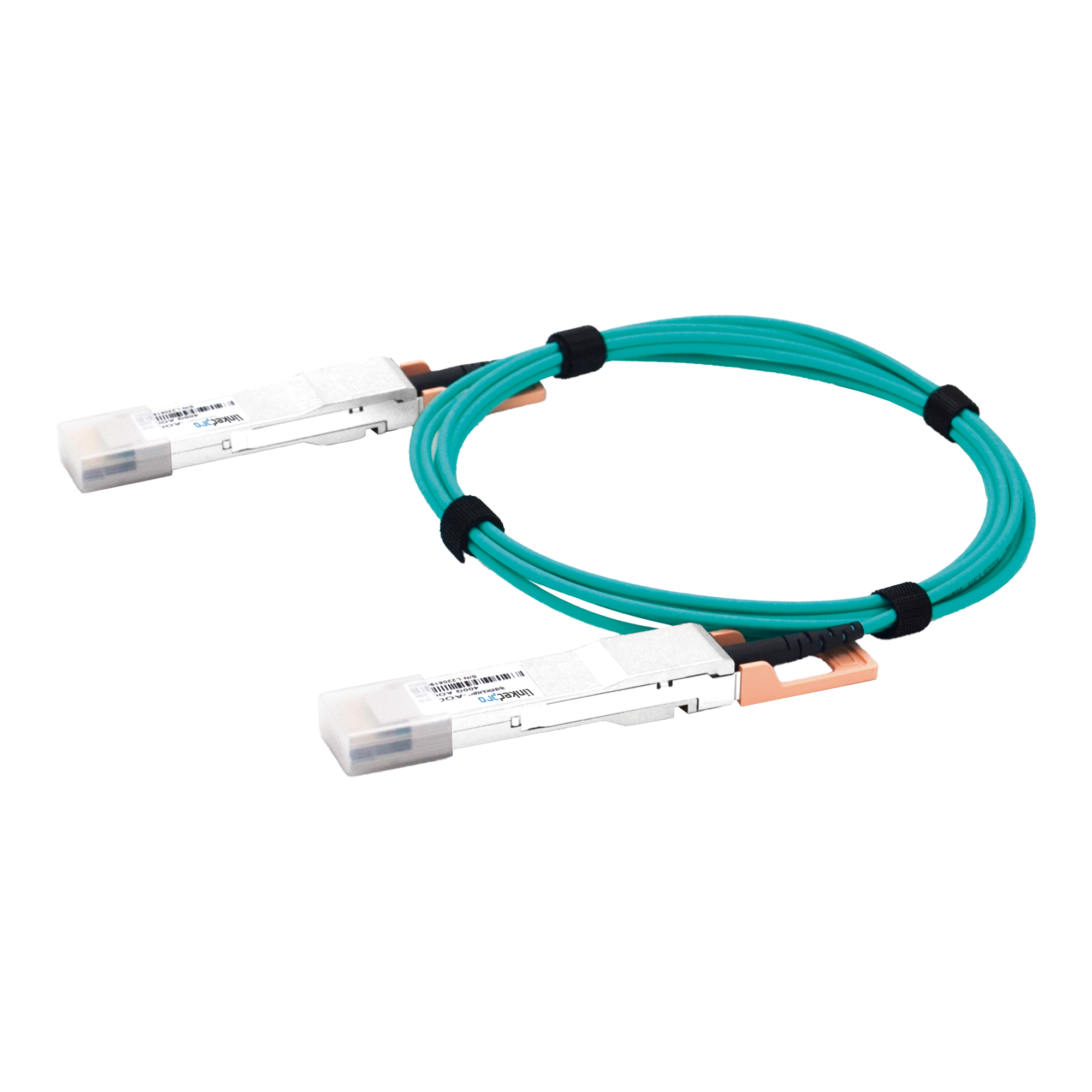 Cable AOC QSFP-DD de 400 Gbps a 400 Gbps / Cable de fibra óptica Activo / Longitud: 2 metros