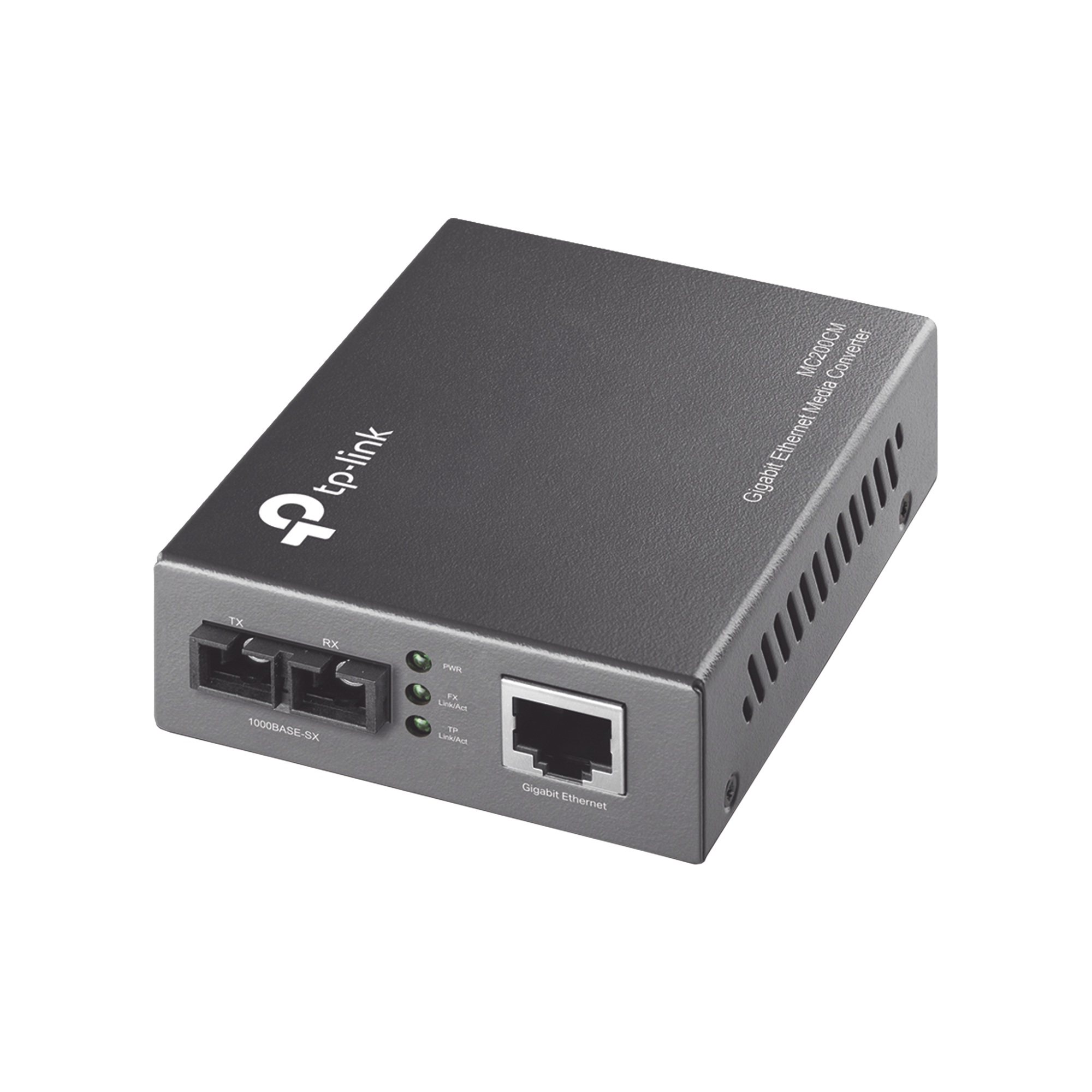 Convertidor Fibra Óptica Multimodo /  1 Puerto RJ45 10/100/1000 Mbps / Puerto Fibra Óptica SC 1000 Mbps / Hasta 550 metros / Plug and Play