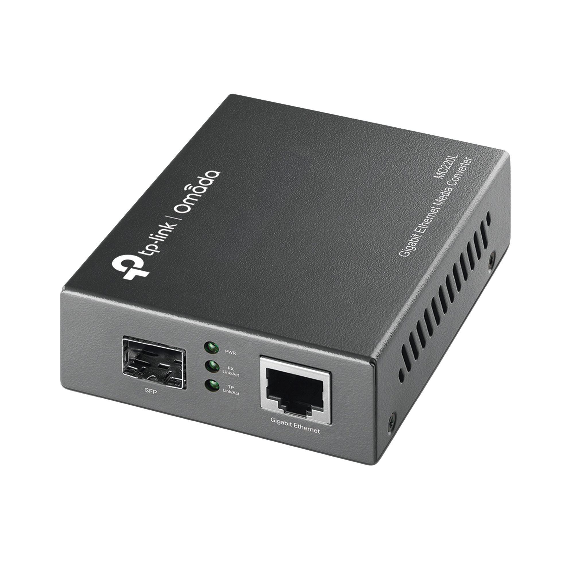 Convertidor Fibra Óptica Monomodo o Multimodo / 1 Puerto SFP 1000 Mbps / 1 Puerto RJ45 10/100/1000 Mbps / Plug and Play