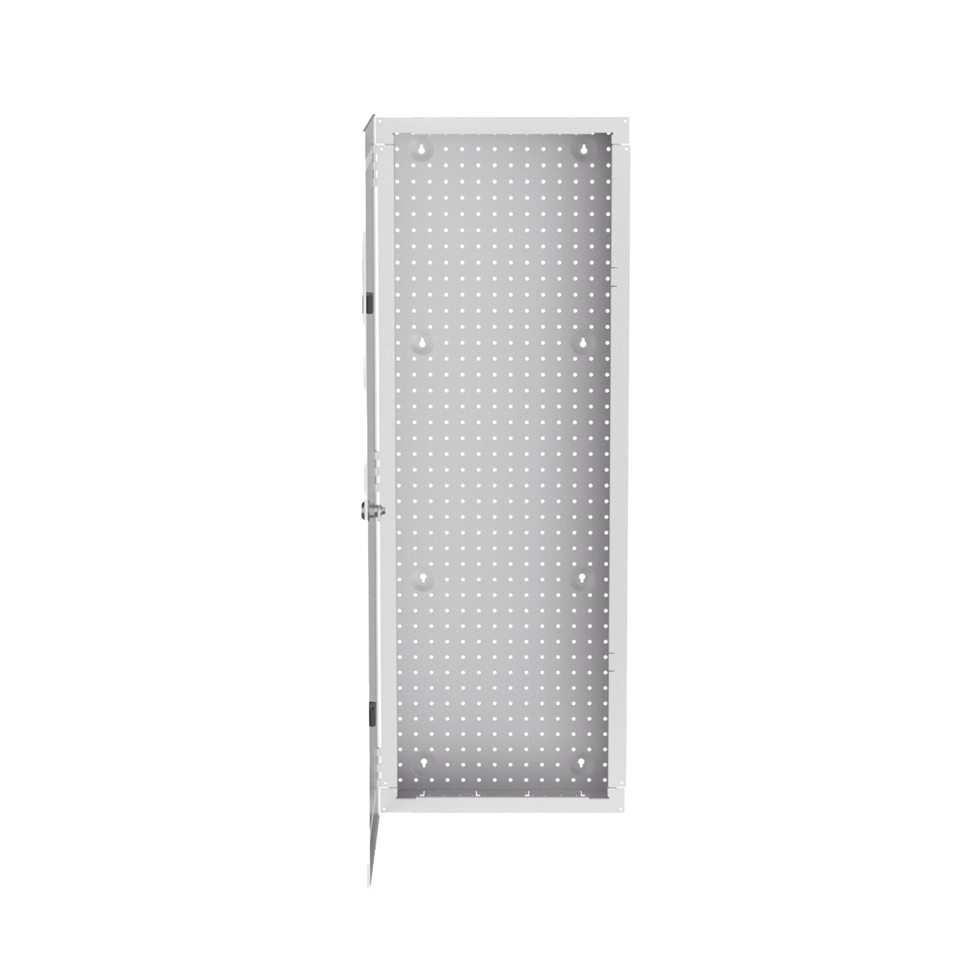 Gabinete Multipropósito de Montaje en Pared, de 42 in de Altura, Con Puerta Reversible, Fabricado en Acero, Color Blanco