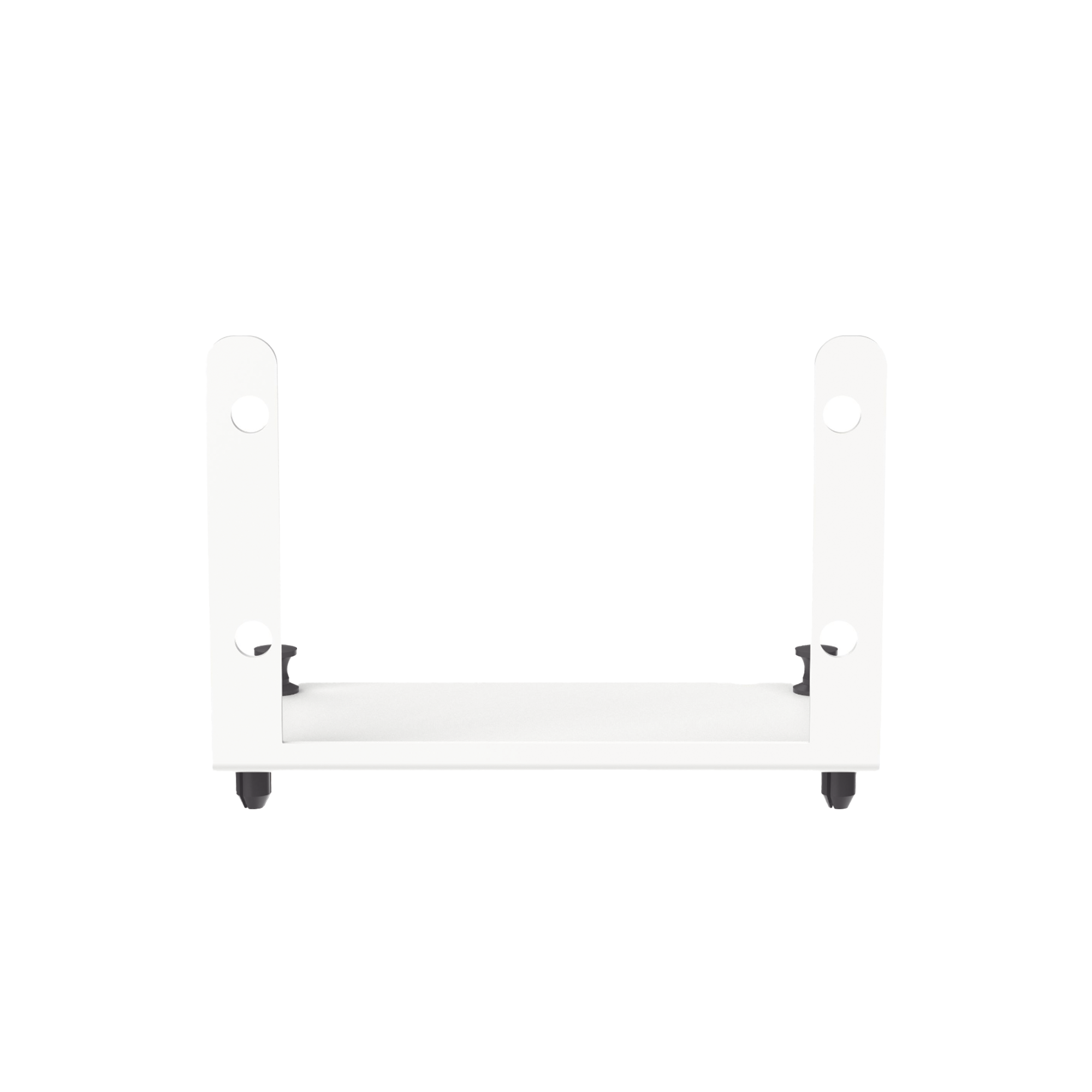 Soporte Para 2 Adaptadores de Fibra Óptica Opticom®, Para Uso con Gabinetes Multipropósito, de Instalación a Presión, Color Blanco
