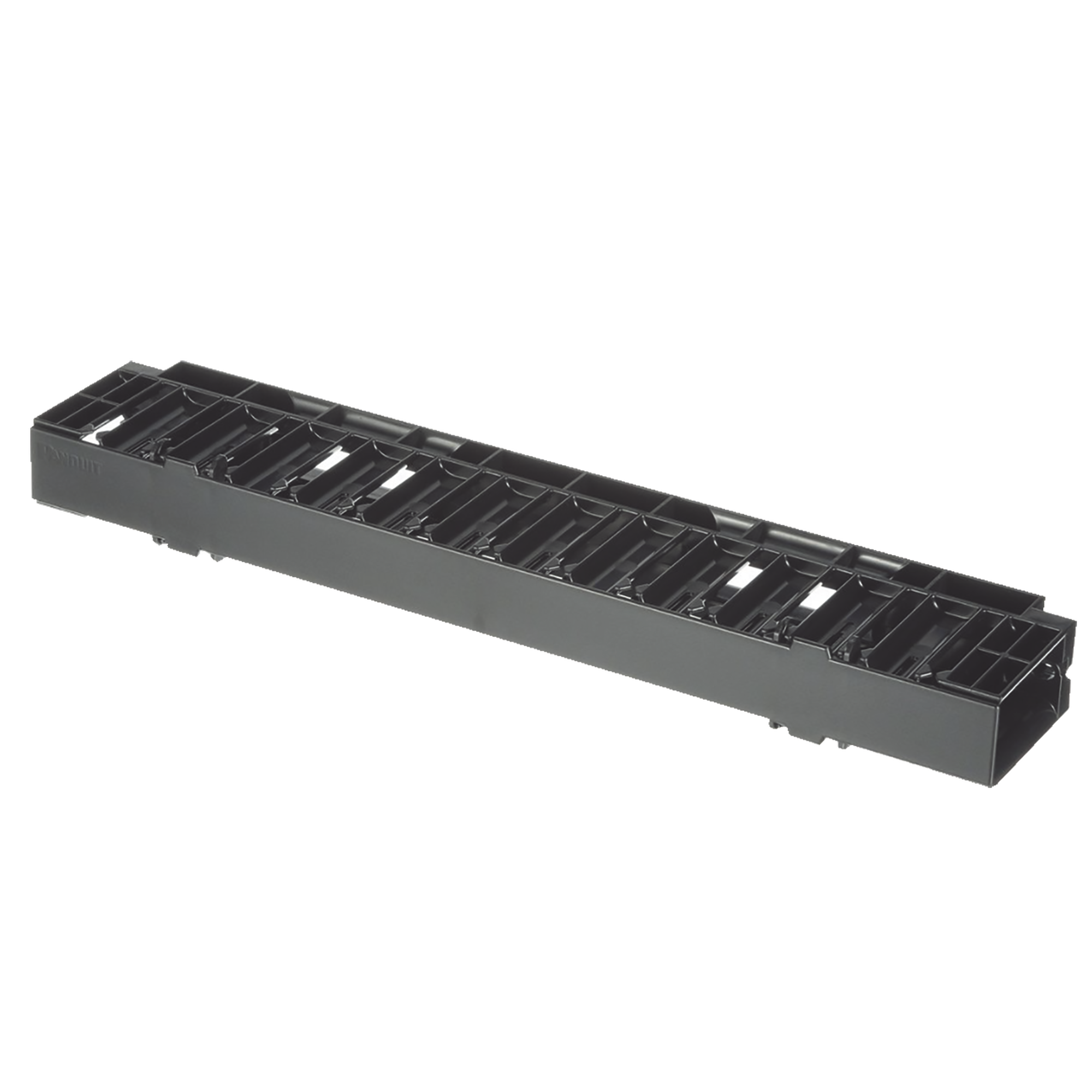 Organizador de Cables Horizontal NetManager, Sencillo (Solo Frontal), Para Rack de 19in, 1UR