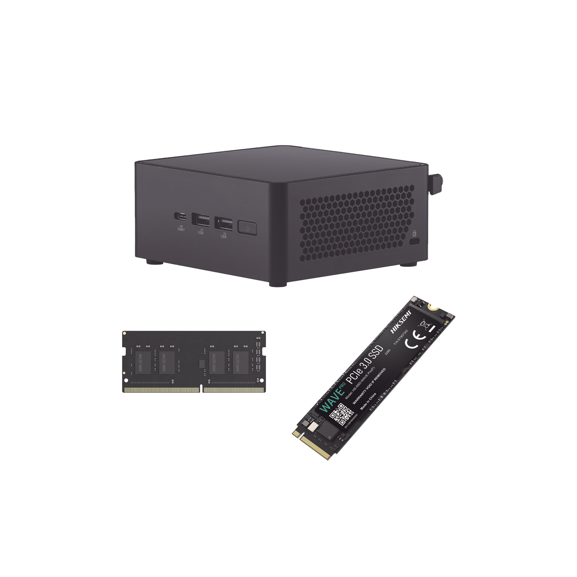 ASUS NUC KIT / ESTACION DE TRABAJO / CORE 3- 100U / RAM 16GB / SSD 256 GB