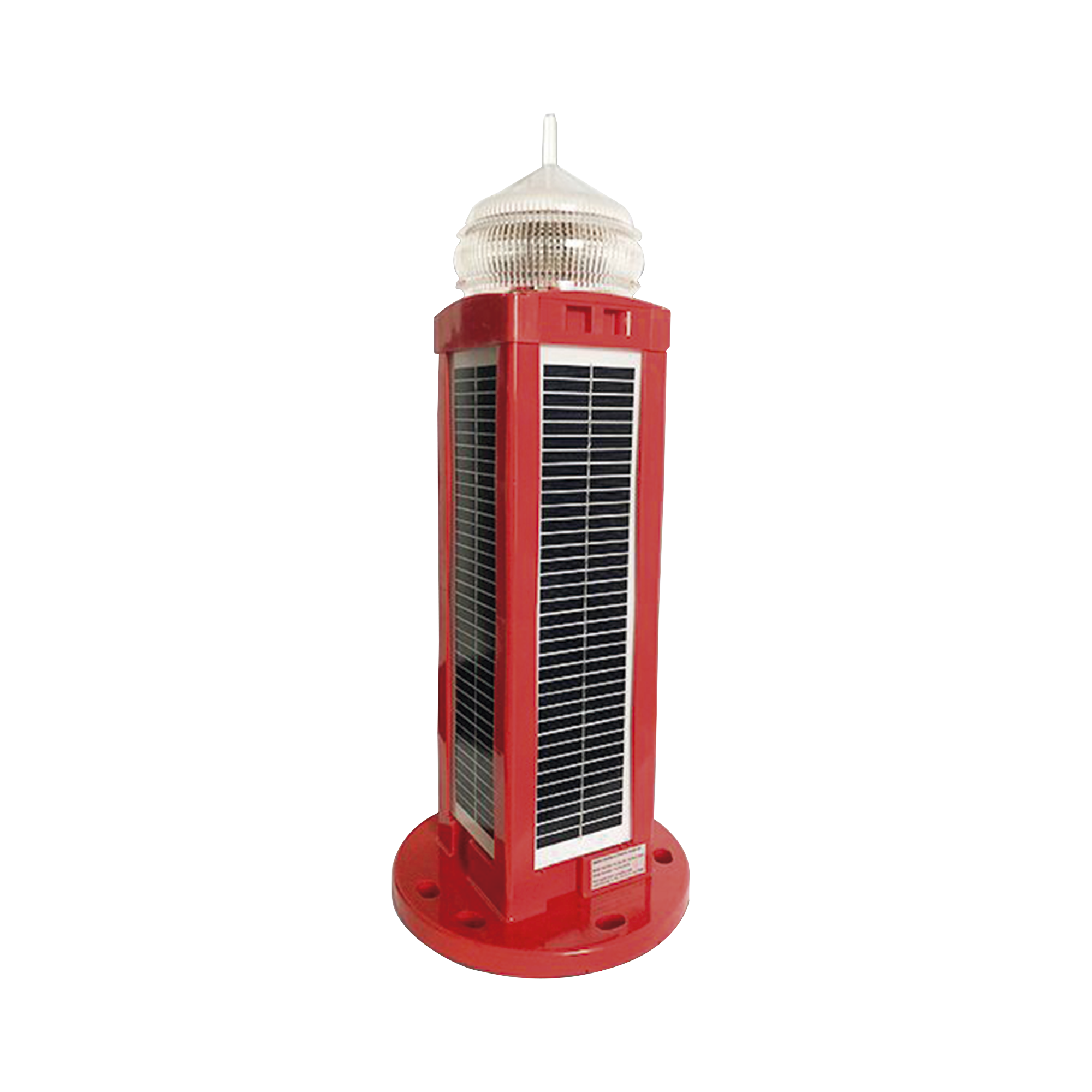 Lámpara de Obstrucción Tipo L-810, LED con Panel Solar, 100 % autónoma. No requiere energía externa.