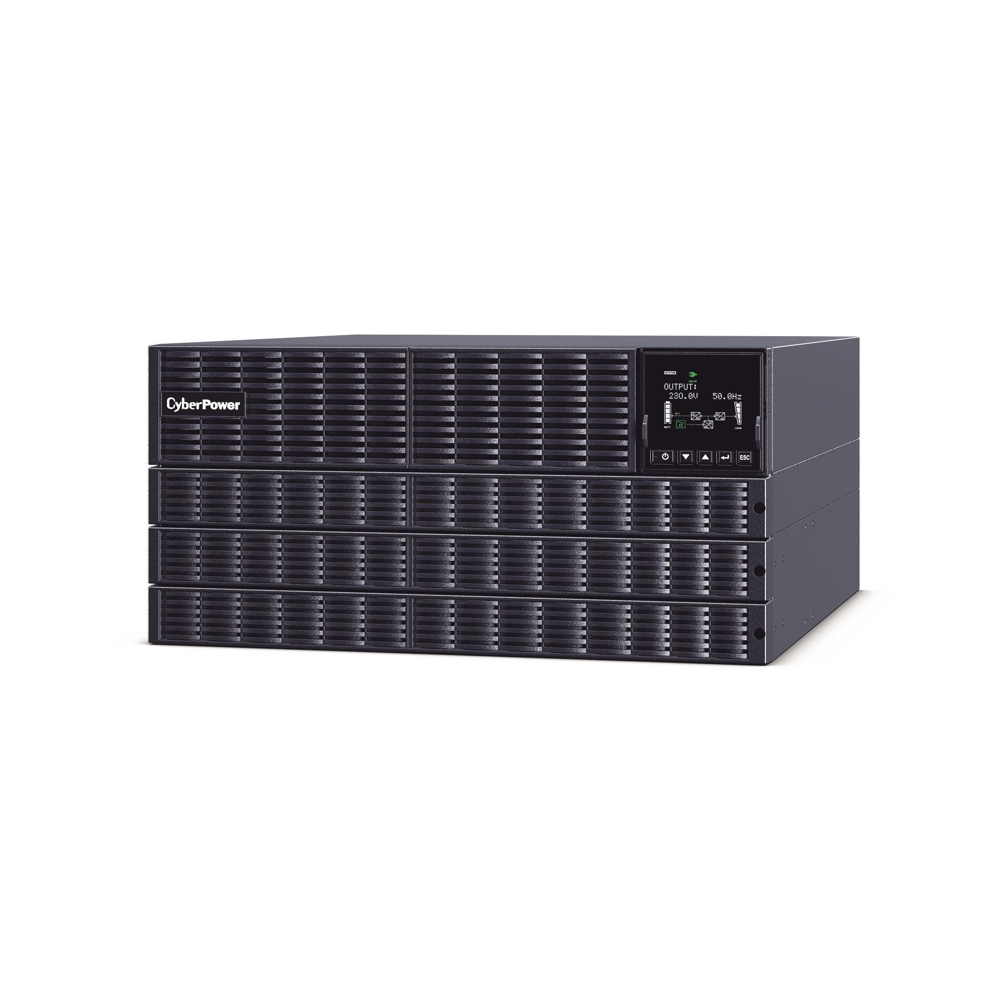 UPS de 6000 VA/5400 W, Online Doble Conversión, 200 - 240 Vac de Entrada Hardwire, Onda Senoidal Pura, Torre o Rack de 6 UR, Con 2 Tomas NEMA L6-20R y 2 NEMA L6-30R